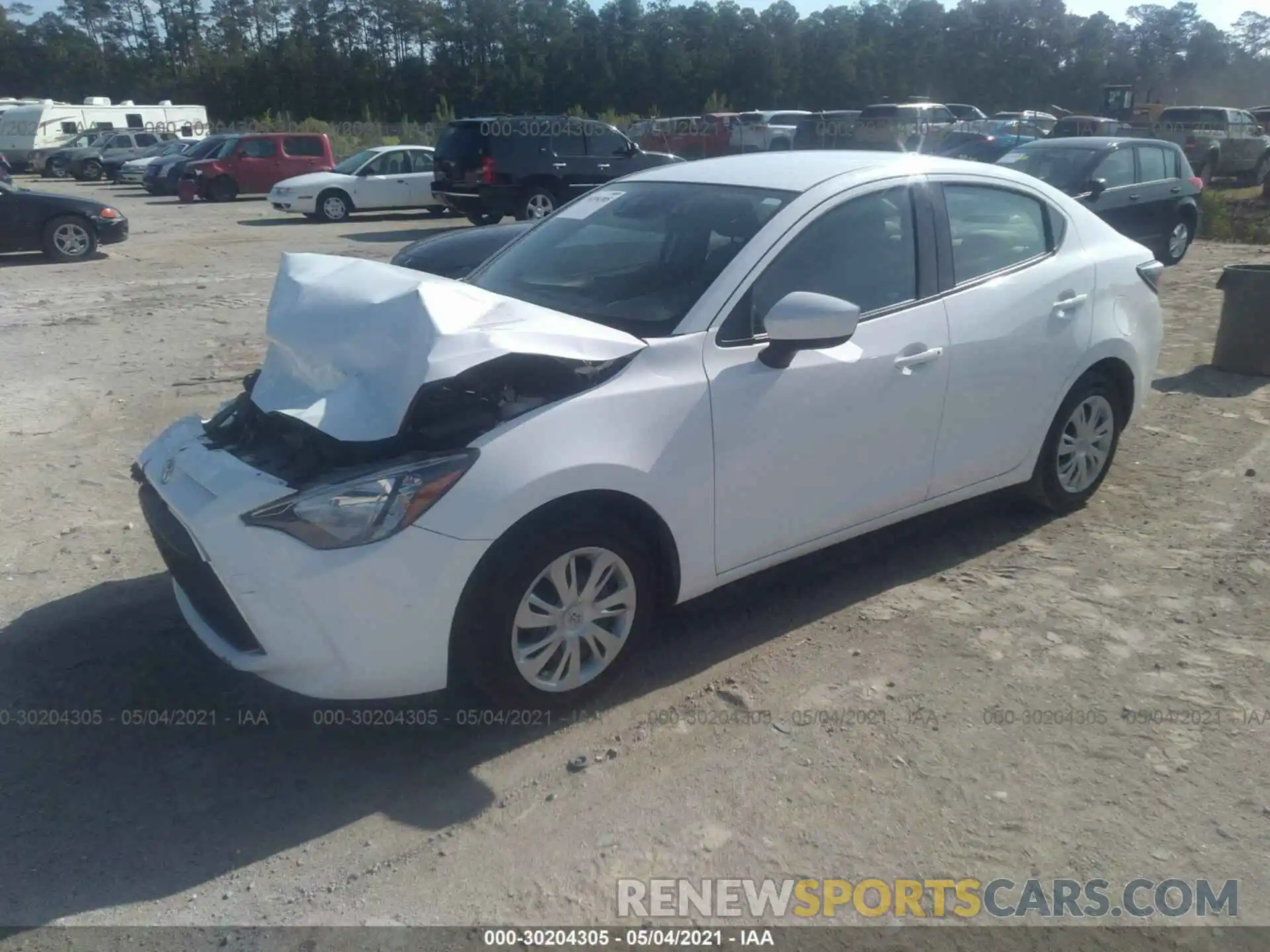 2 Photograph of a damaged car 3MYDLBYV6KY516233 TOYOTA YARIS SEDAN 2019