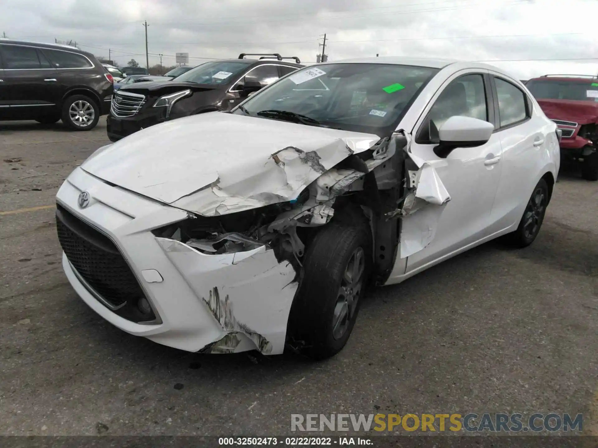 2 Photograph of a damaged car 3MYDLBYV6KY516250 TOYOTA YARIS SEDAN 2019