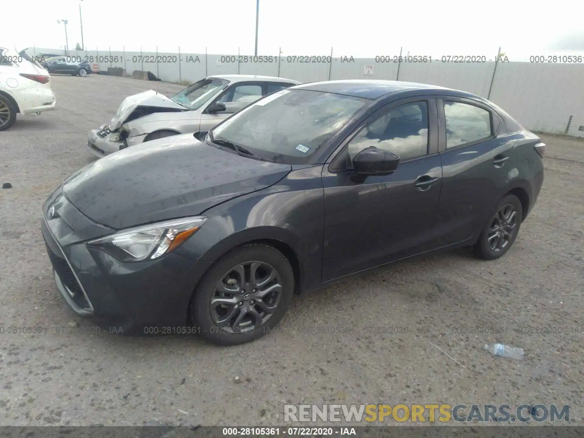 2 Photograph of a damaged car 3MYDLBYV6KY516314 TOYOTA YARIS SEDAN 2019