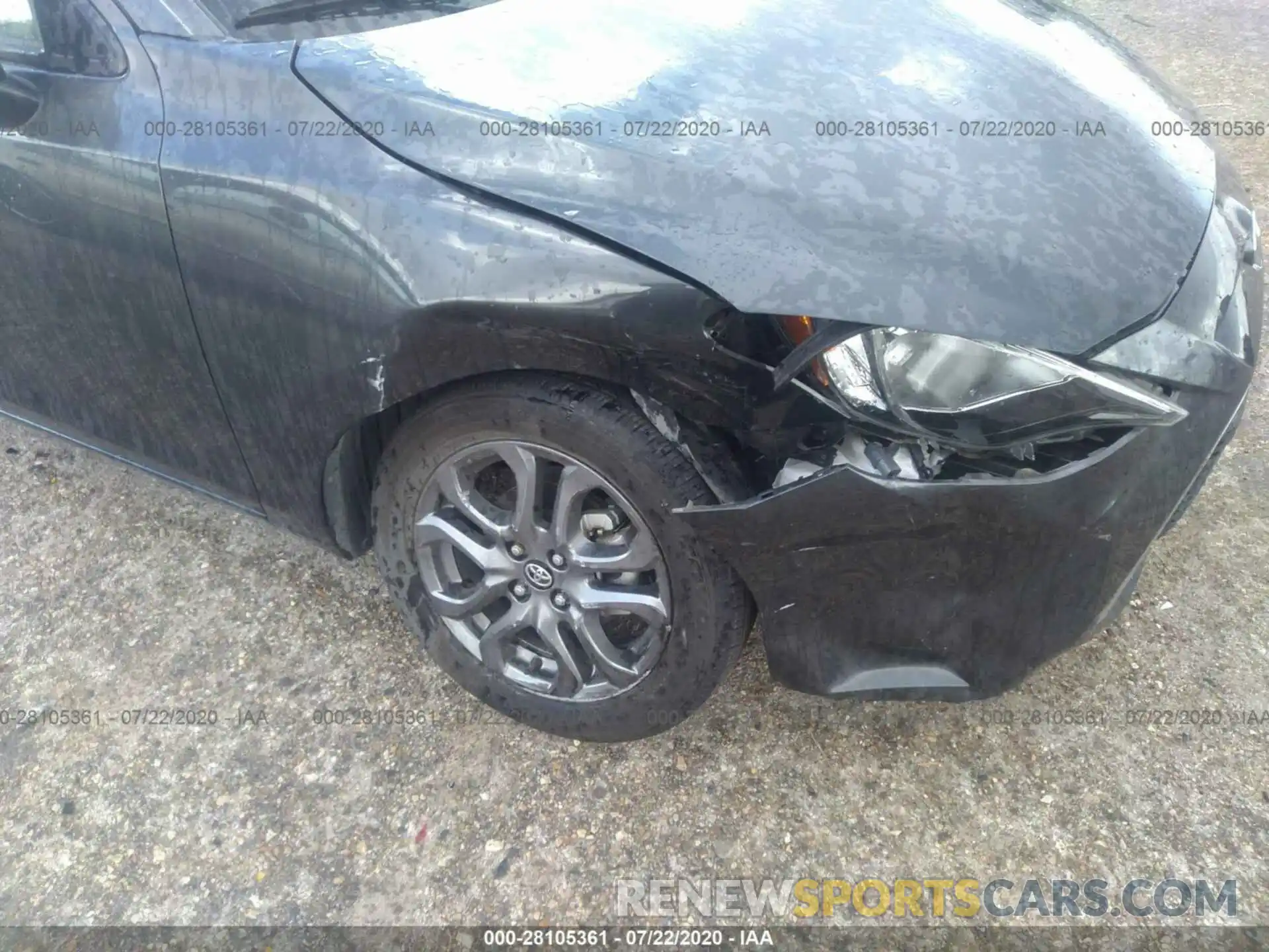 6 Photograph of a damaged car 3MYDLBYV6KY516314 TOYOTA YARIS SEDAN 2019