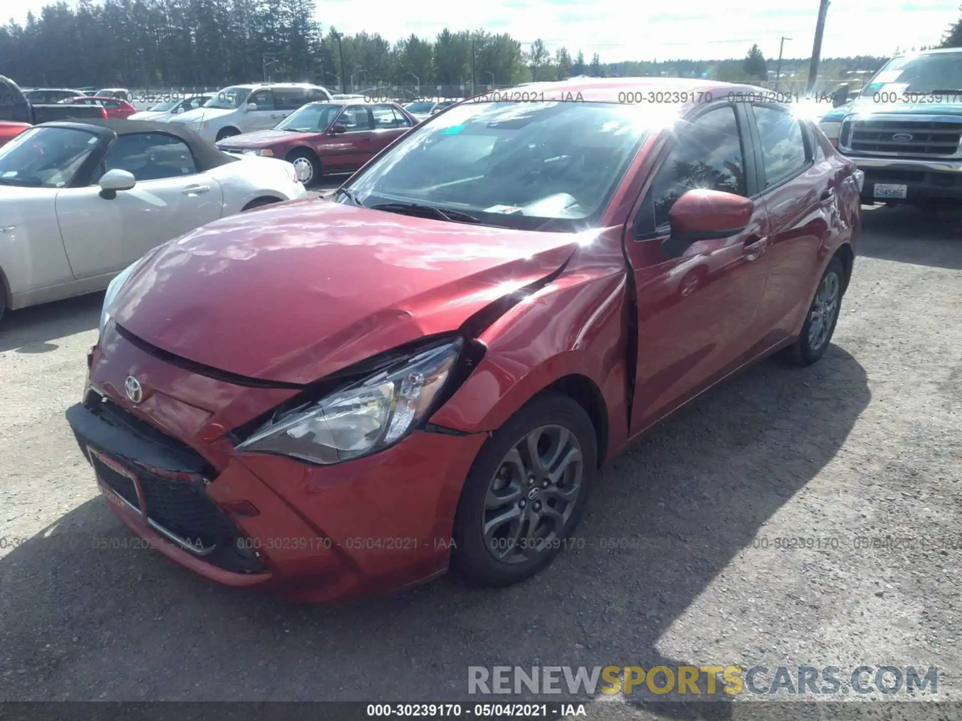 2 Photograph of a damaged car 3MYDLBYV6KY517169 TOYOTA YARIS SEDAN 2019