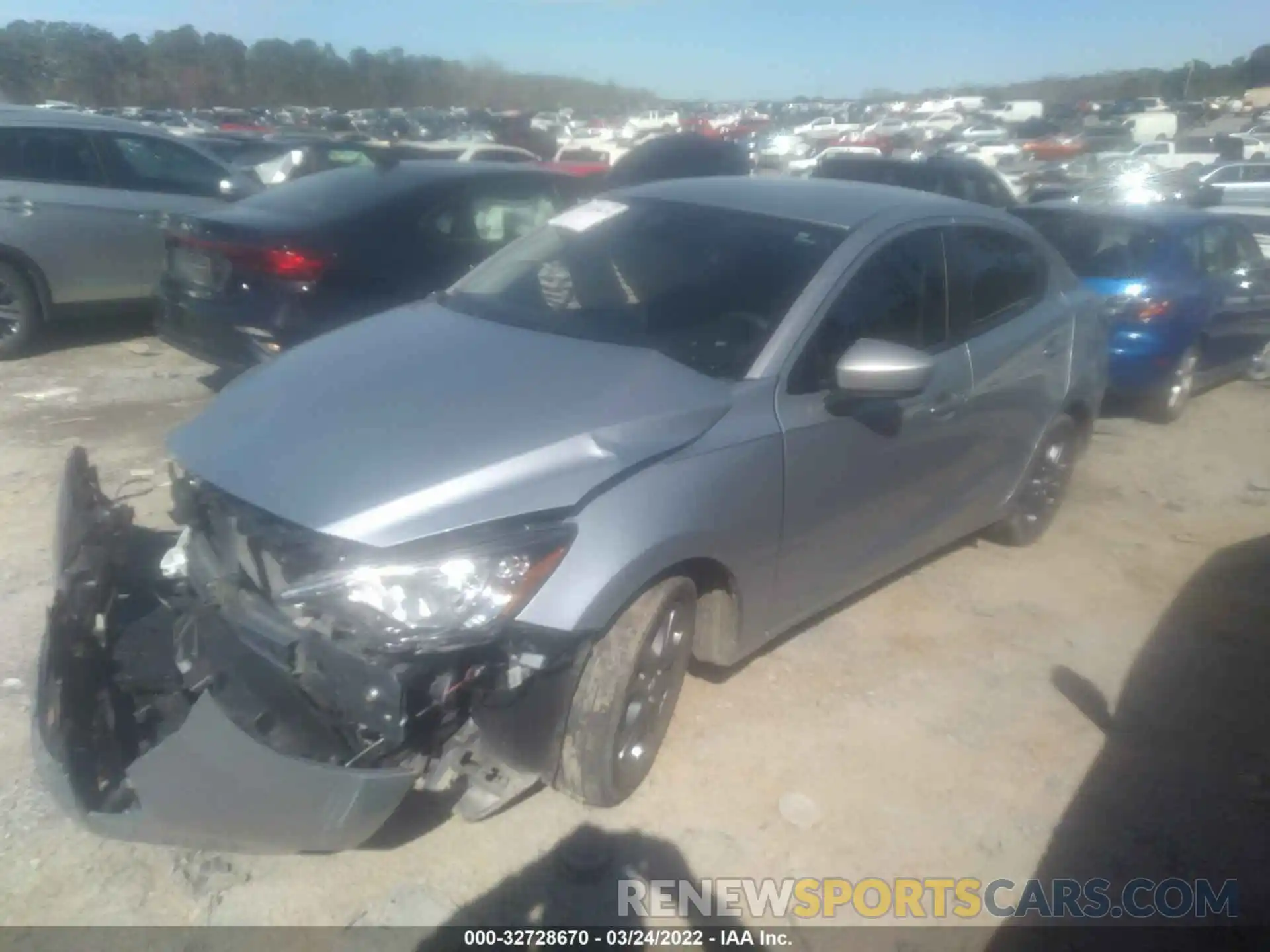 2 Photograph of a damaged car 3MYDLBYV6KY517706 TOYOTA YARIS SEDAN 2019