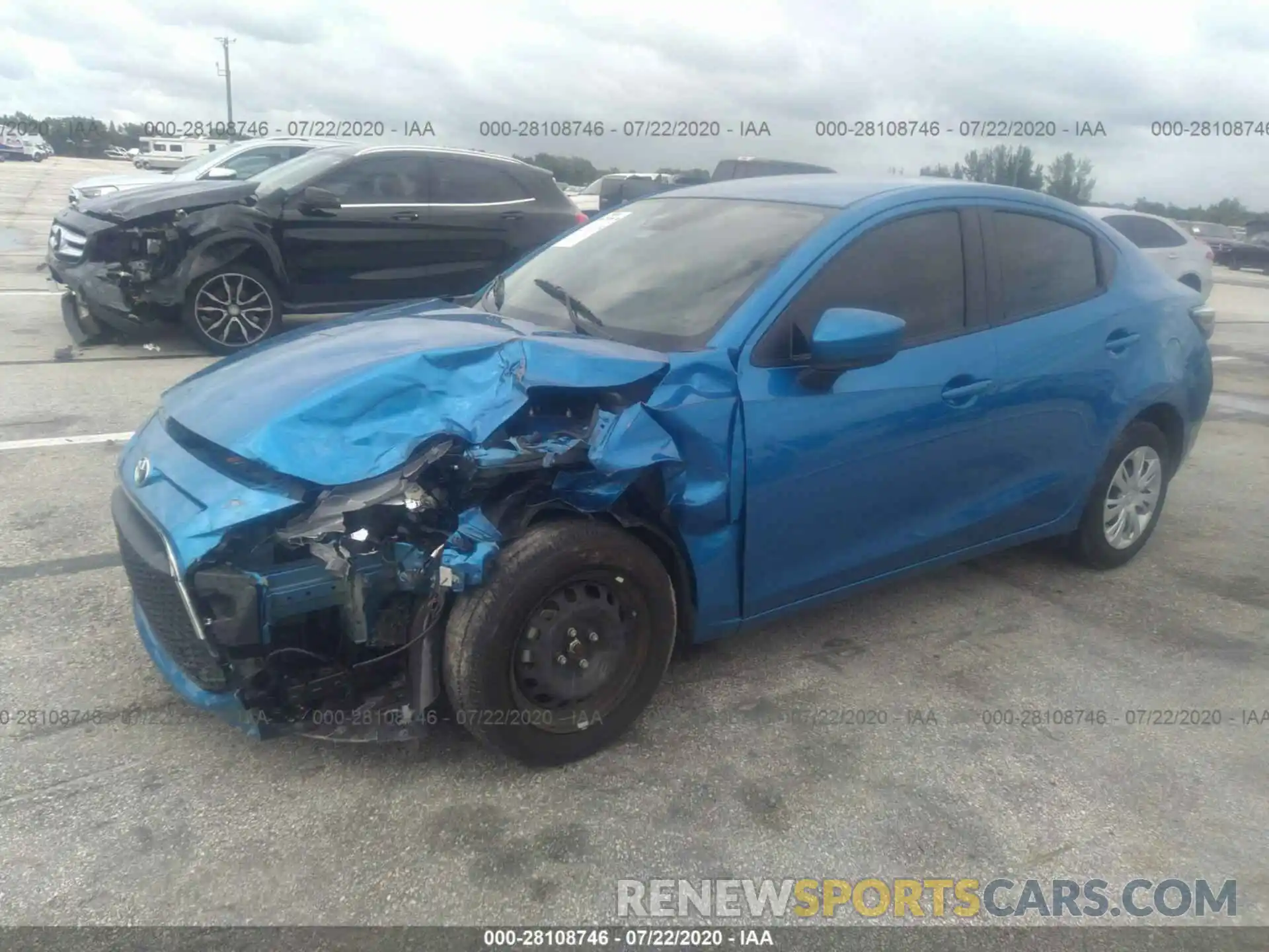 2 Photograph of a damaged car 3MYDLBYV6KY518970 TOYOTA YARIS SEDAN 2019