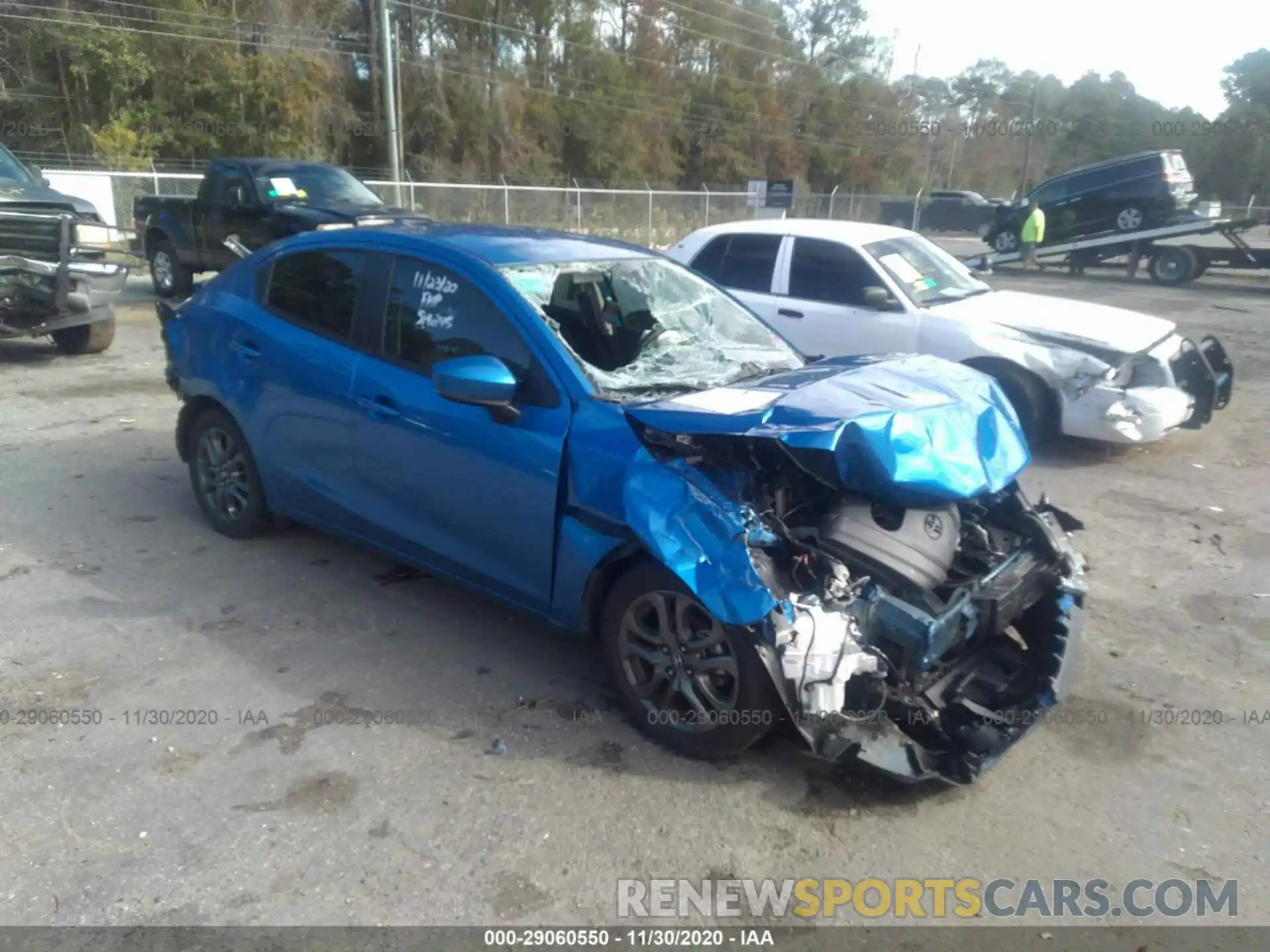 1 Photograph of a damaged car 3MYDLBYV6KY519245 TOYOTA YARIS SEDAN 2019