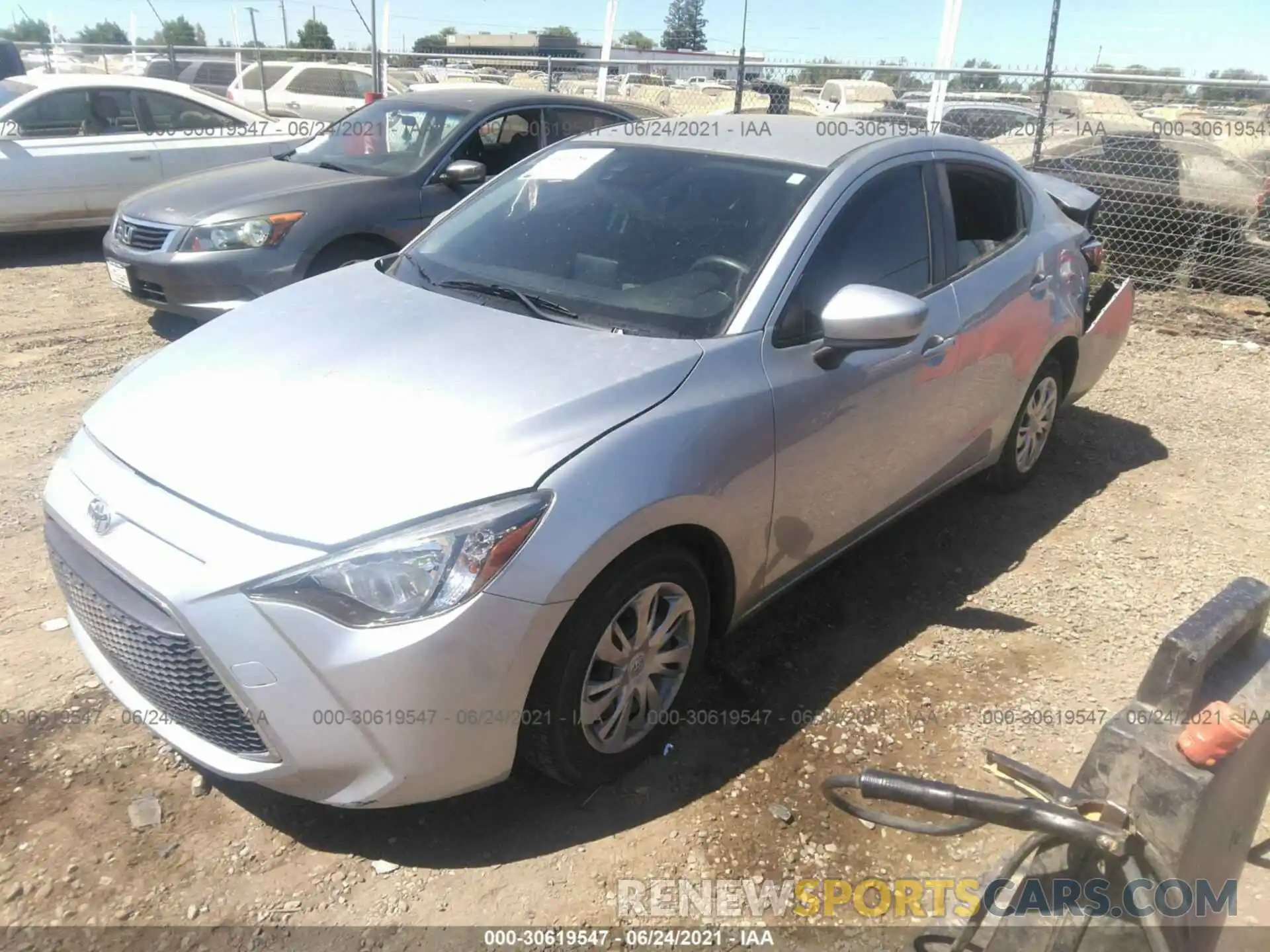 2 Photograph of a damaged car 3MYDLBYV6KY519813 TOYOTA YARIS SEDAN 2019