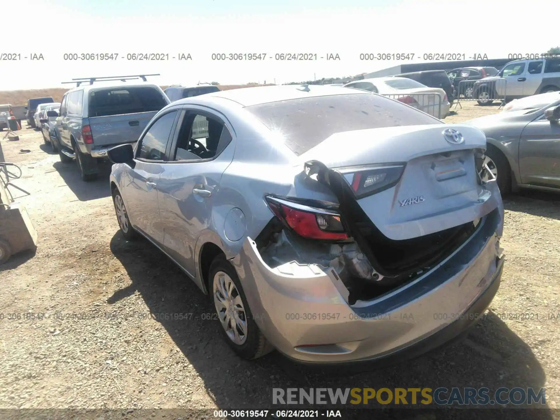 3 Photograph of a damaged car 3MYDLBYV6KY519813 TOYOTA YARIS SEDAN 2019