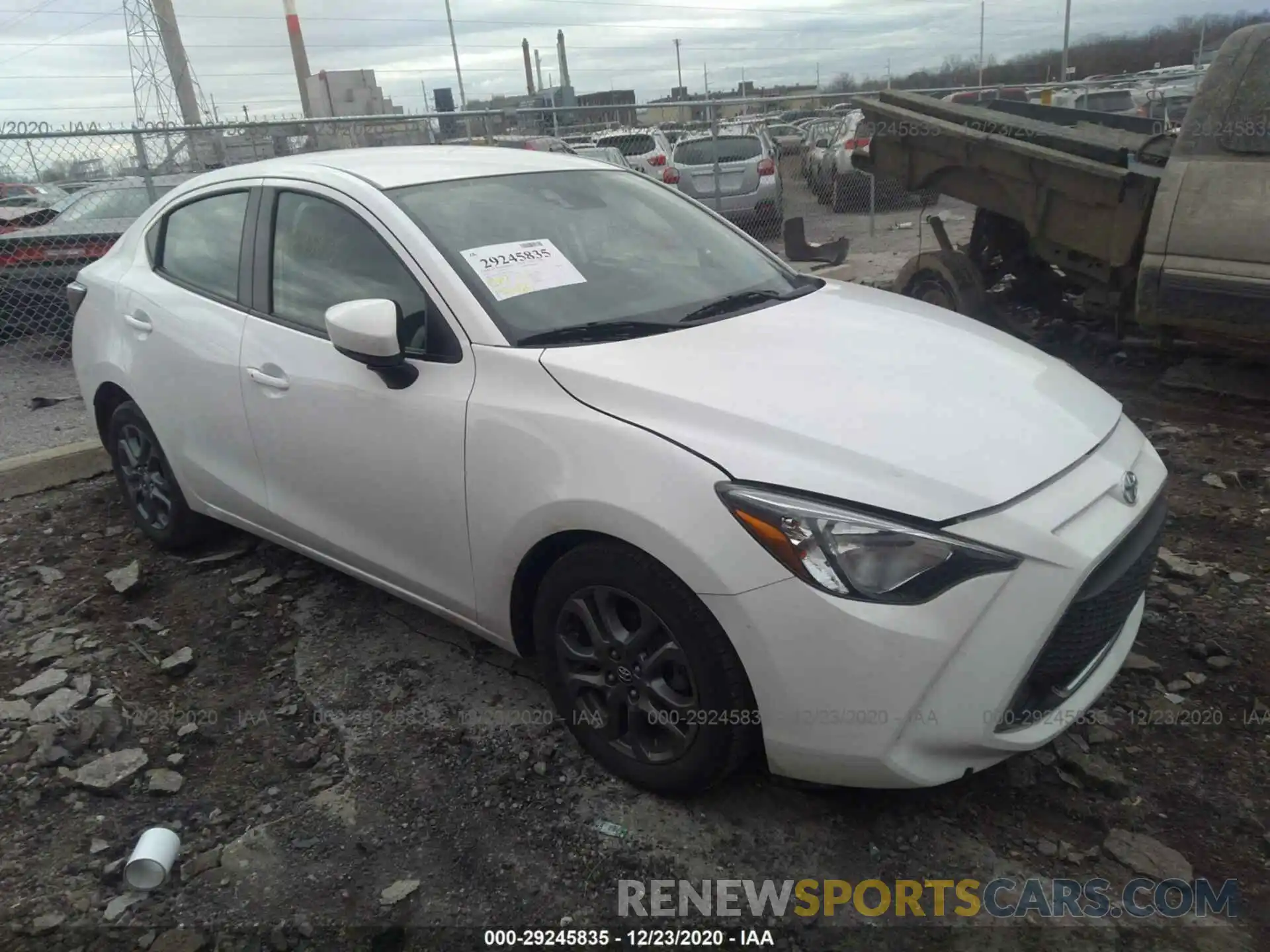 1 Photograph of a damaged car 3MYDLBYV6KY522159 TOYOTA YARIS SEDAN 2019