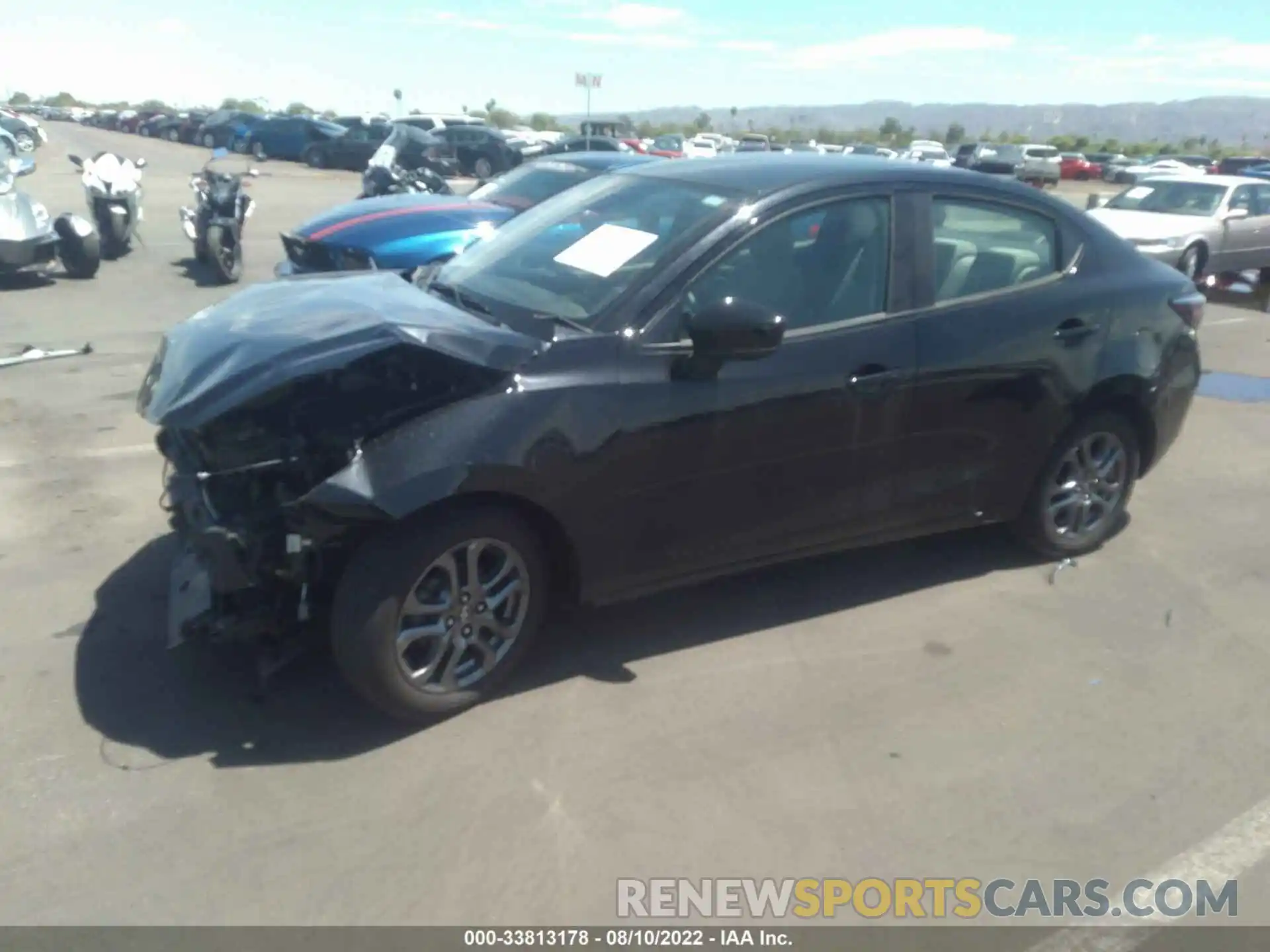 2 Photograph of a damaged car 3MYDLBYV6KY522307 TOYOTA YARIS SEDAN 2019