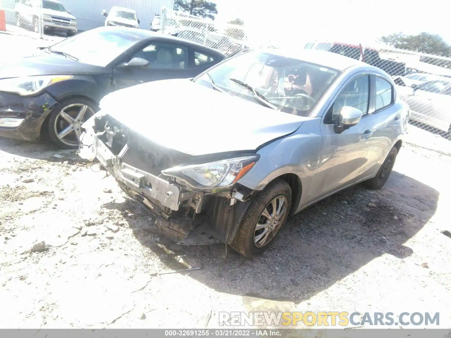 2 Photograph of a damaged car 3MYDLBYV6KY523862 TOYOTA YARIS SEDAN 2019