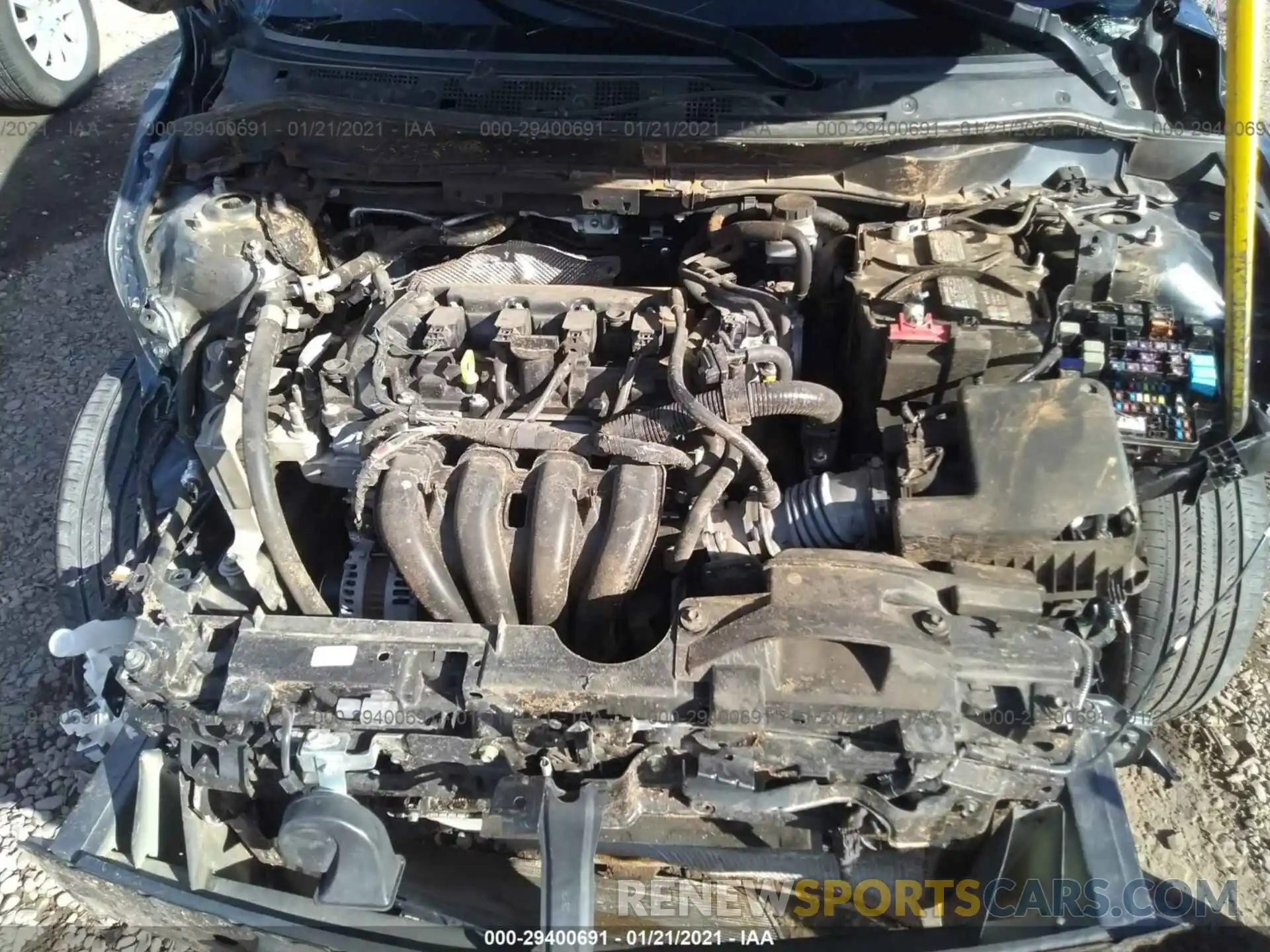 10 Photograph of a damaged car 3MYDLBYV6KY524297 TOYOTA YARIS SEDAN 2019