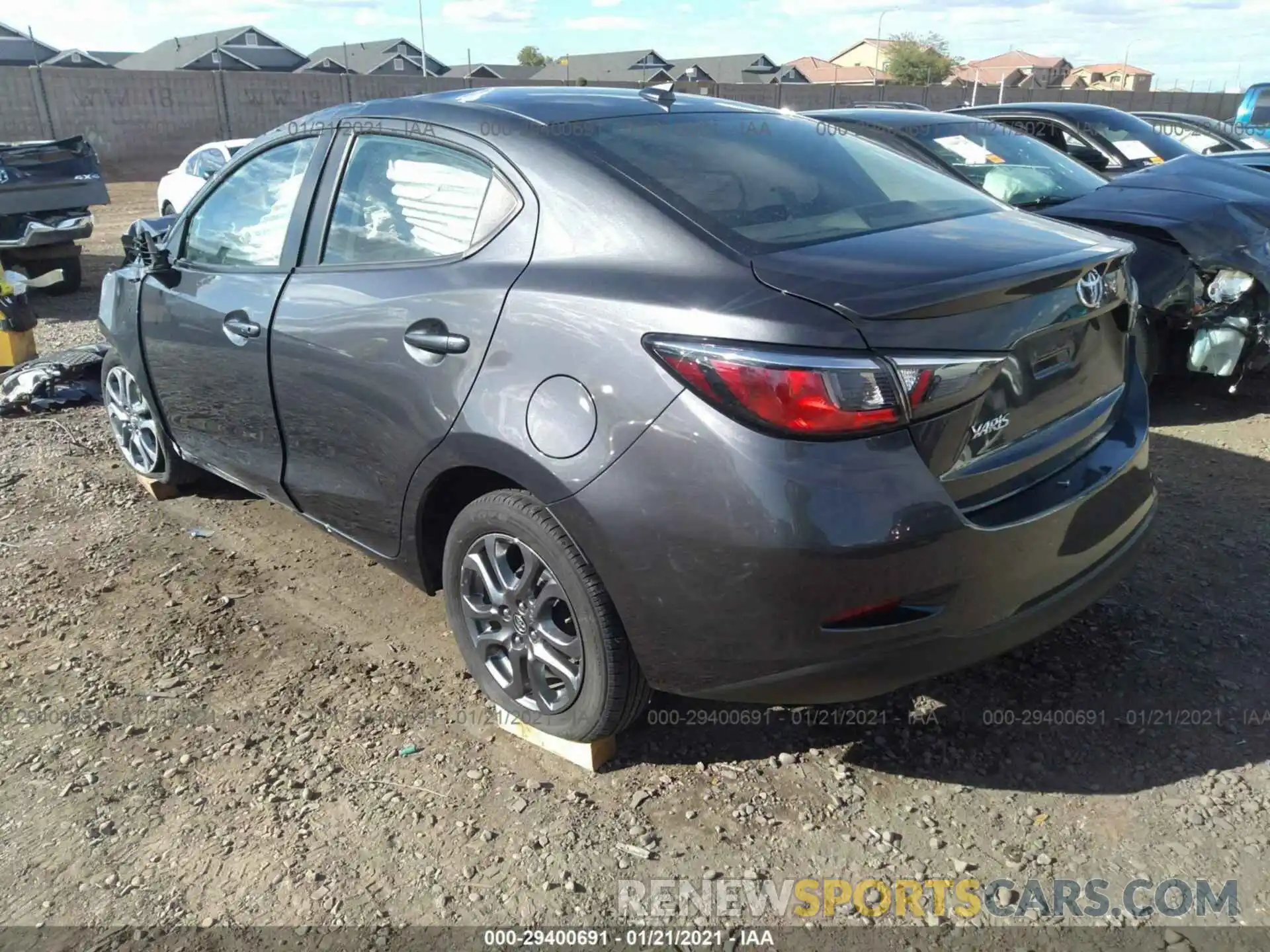 3 Photograph of a damaged car 3MYDLBYV6KY524297 TOYOTA YARIS SEDAN 2019