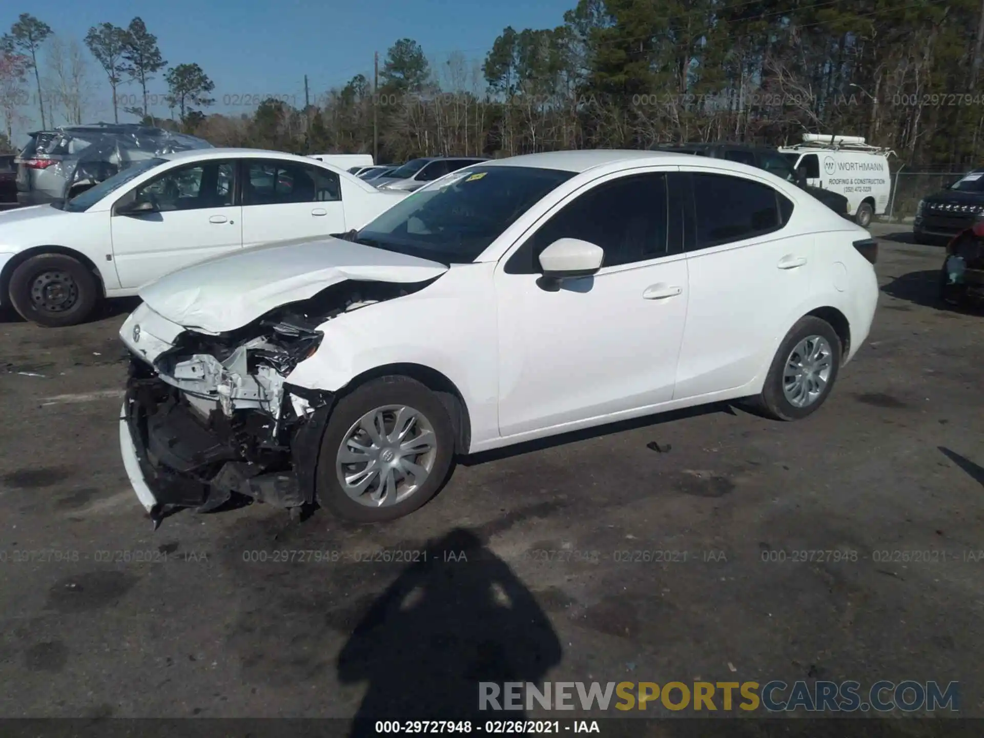 2 Photograph of a damaged car 3MYDLBYV6KY526714 TOYOTA YARIS SEDAN 2019