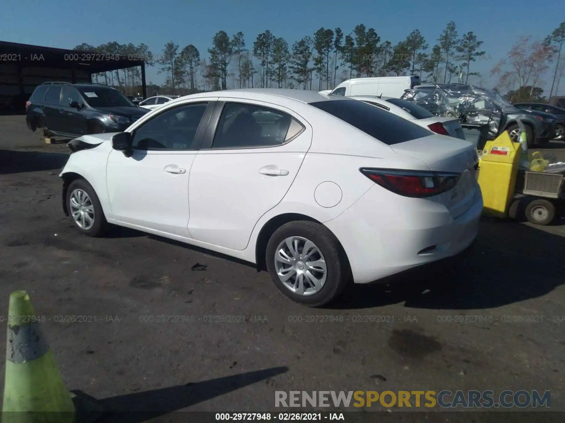 3 Photograph of a damaged car 3MYDLBYV6KY526714 TOYOTA YARIS SEDAN 2019