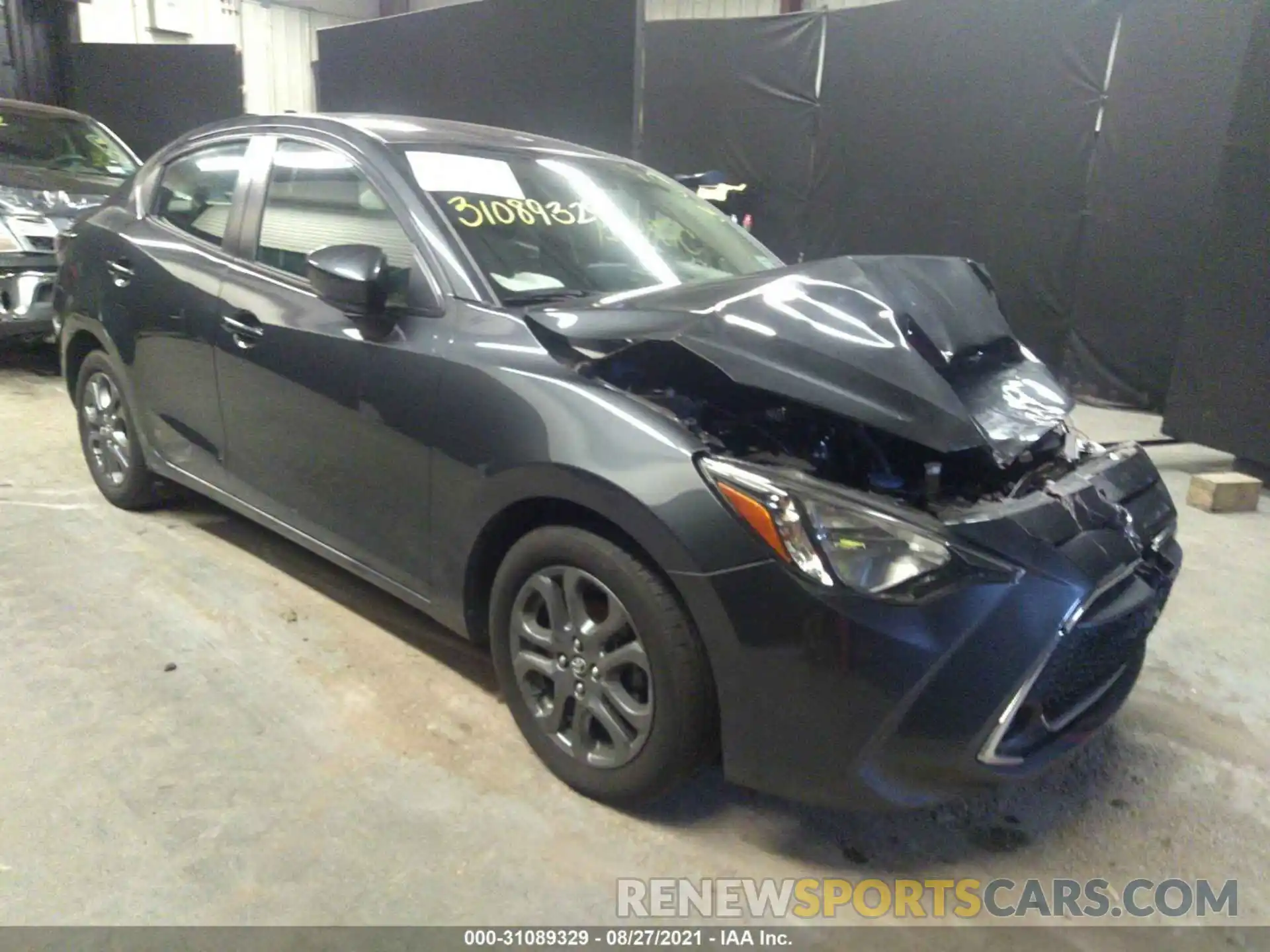 1 Photograph of a damaged car 3MYDLBYV6KY527118 TOYOTA YARIS SEDAN 2019