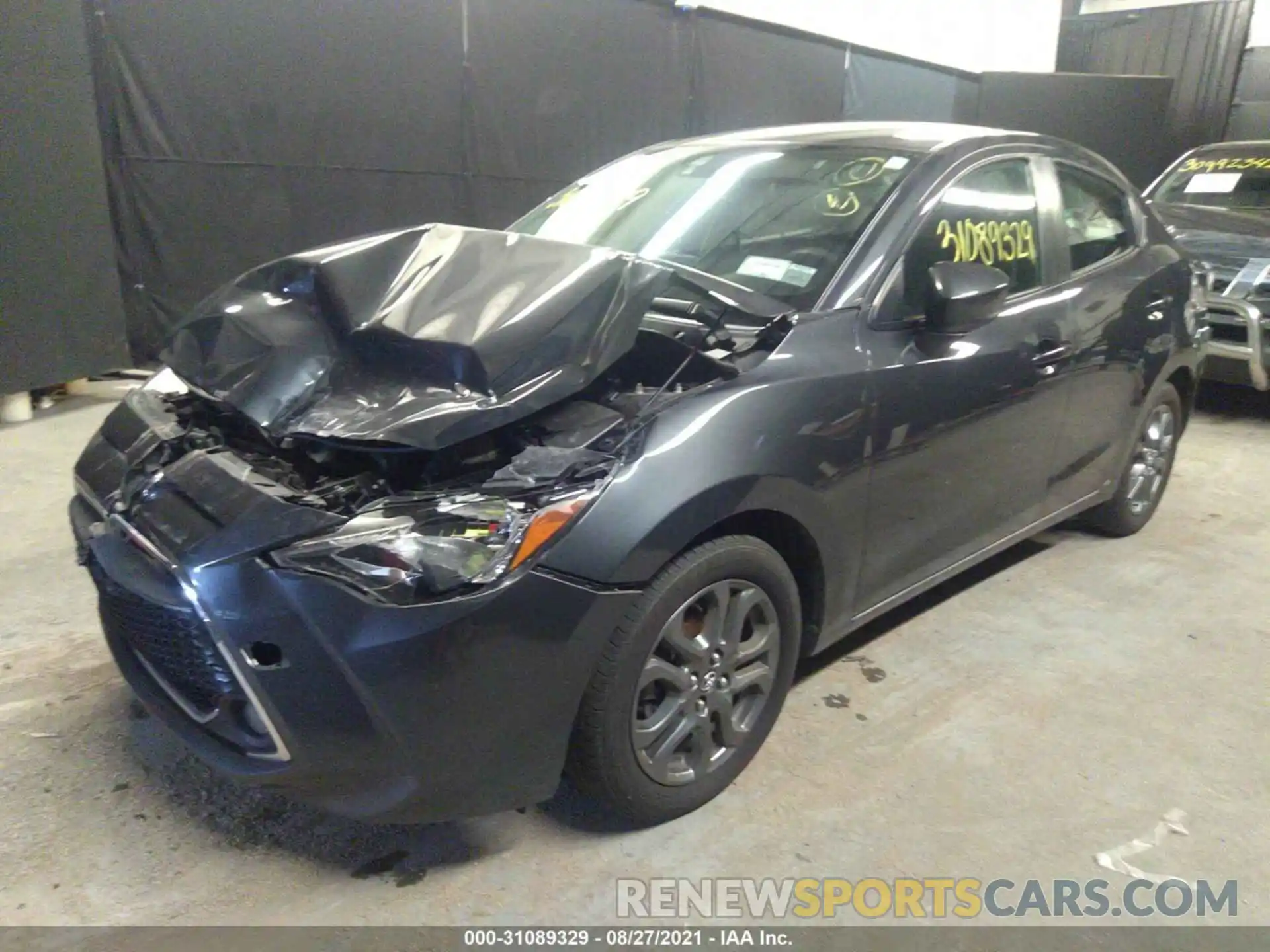 2 Photograph of a damaged car 3MYDLBYV6KY527118 TOYOTA YARIS SEDAN 2019