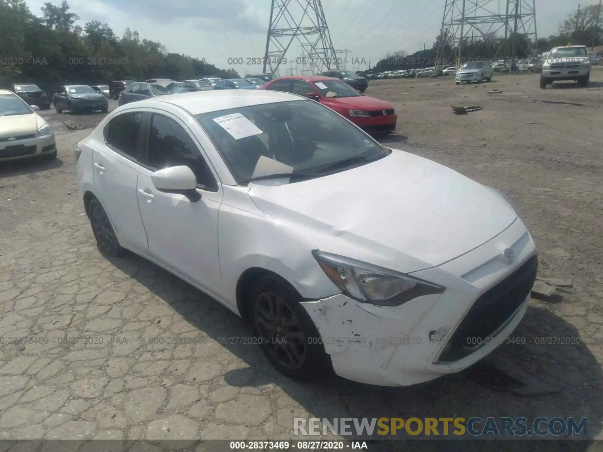 1 Photograph of a damaged car 3MYDLBYV7KY500414 TOYOTA YARIS SEDAN 2019