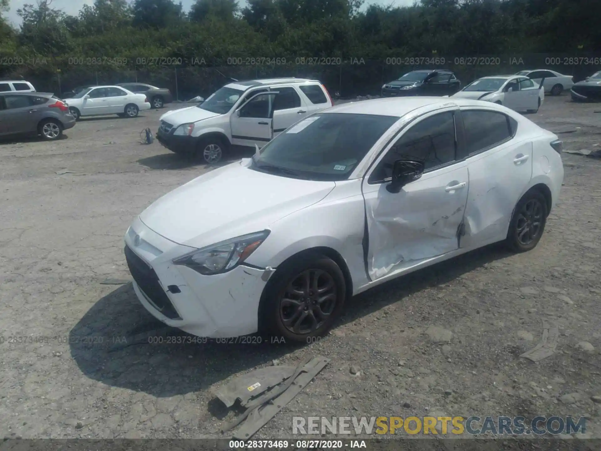 2 Photograph of a damaged car 3MYDLBYV7KY500414 TOYOTA YARIS SEDAN 2019