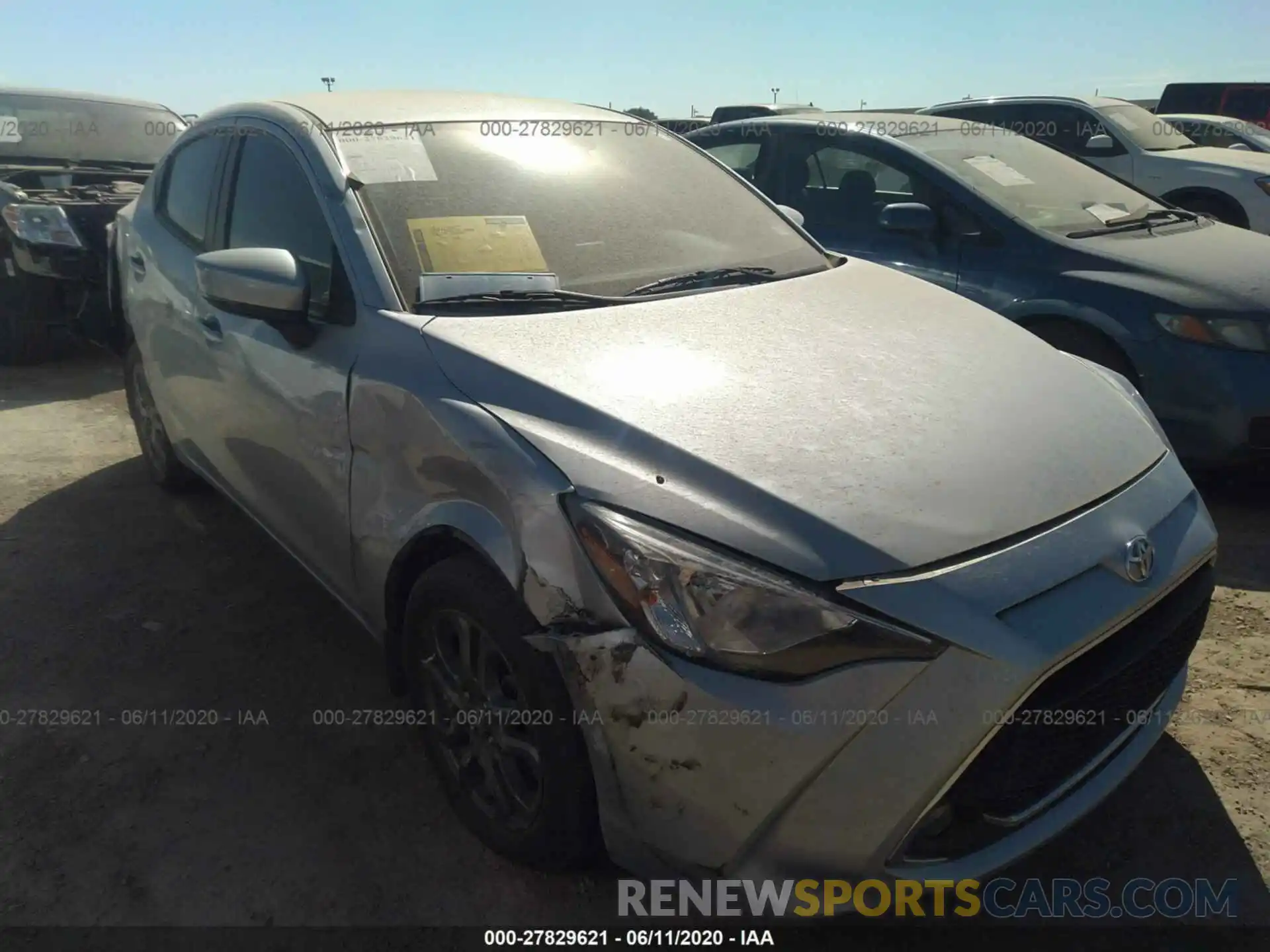 1 Photograph of a damaged car 3MYDLBYV7KY504088 TOYOTA YARIS SEDAN 2019