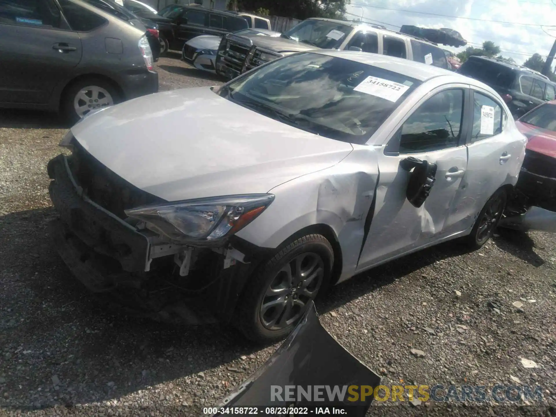 2 Photograph of a damaged car 3MYDLBYV7KY504771 TOYOTA YARIS SEDAN 2019