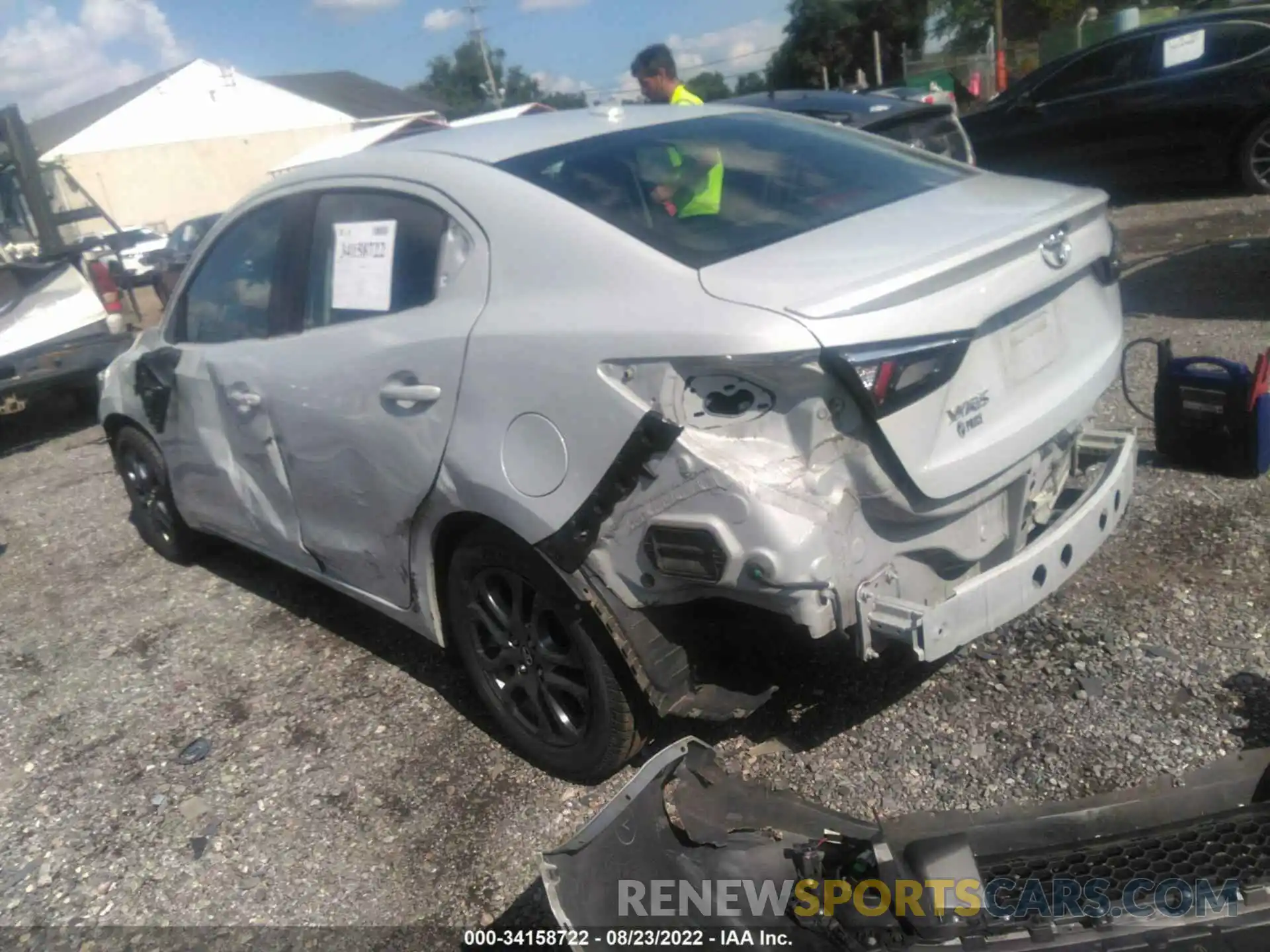 3 Photograph of a damaged car 3MYDLBYV7KY504771 TOYOTA YARIS SEDAN 2019