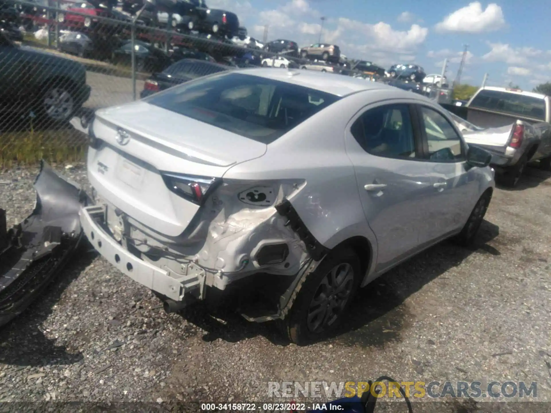 4 Photograph of a damaged car 3MYDLBYV7KY504771 TOYOTA YARIS SEDAN 2019