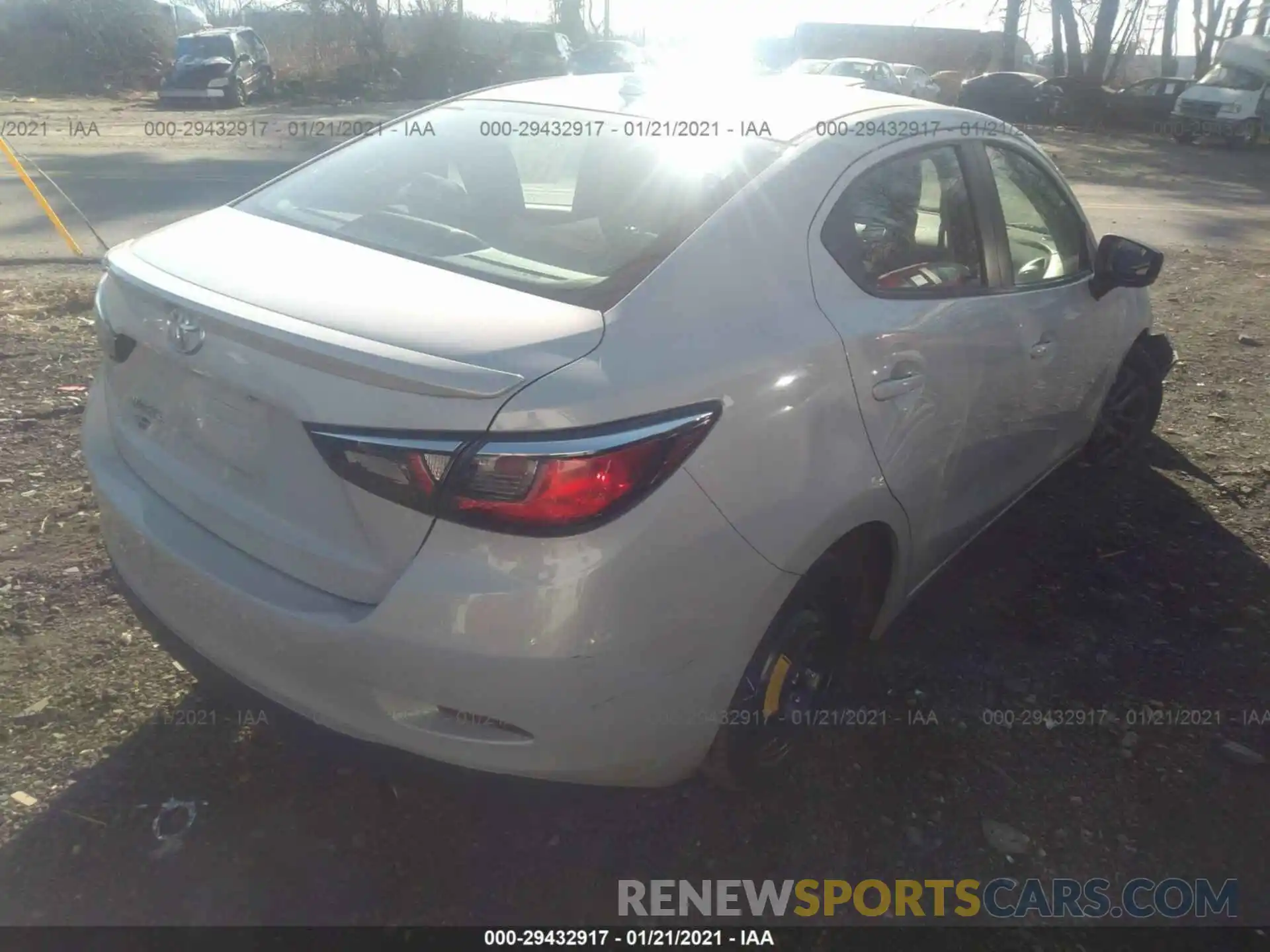 4 Photograph of a damaged car 3MYDLBYV7KY508223 TOYOTA YARIS SEDAN 2019