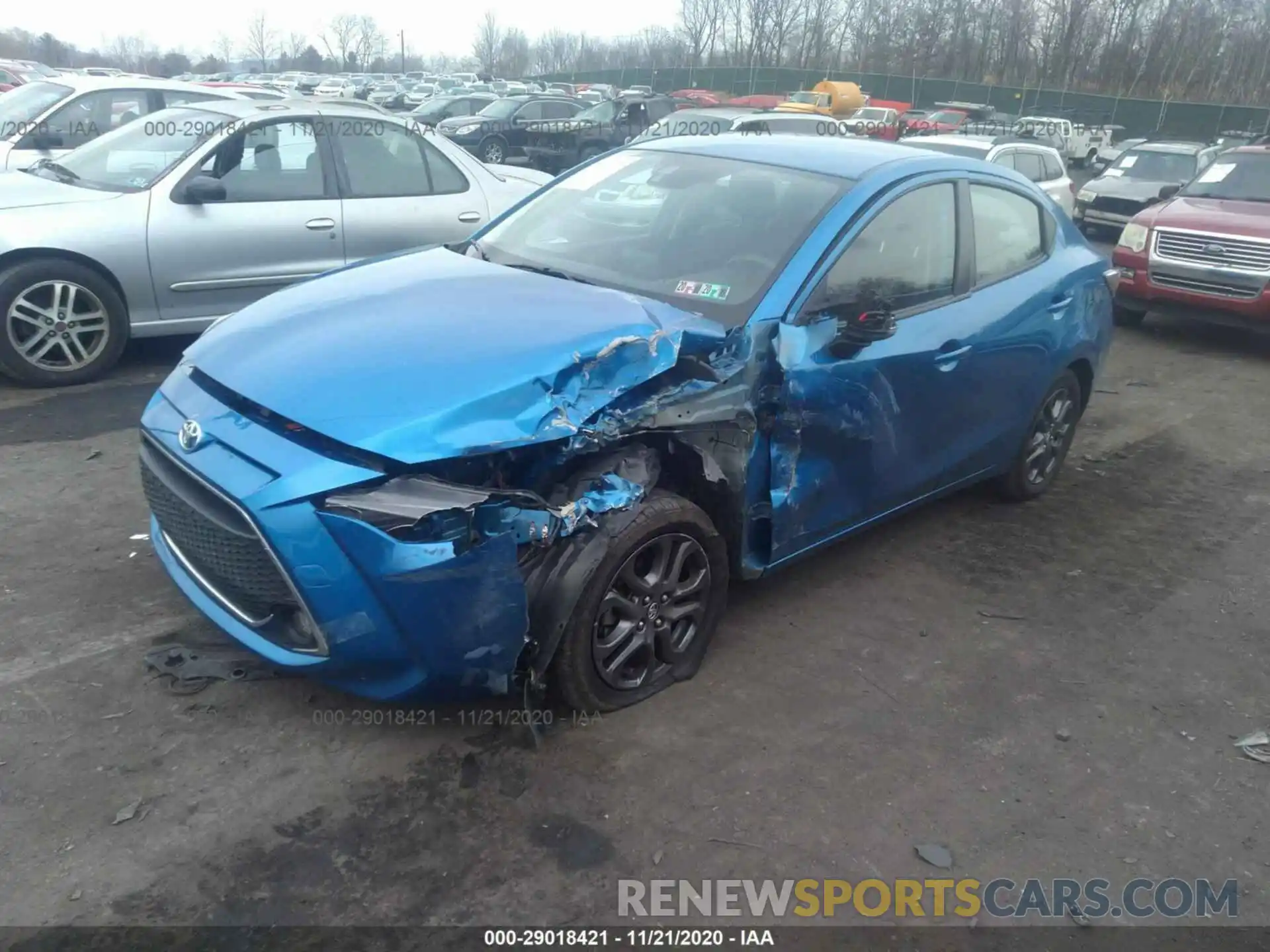 2 Photograph of a damaged car 3MYDLBYV7KY508688 TOYOTA YARIS SEDAN 2019