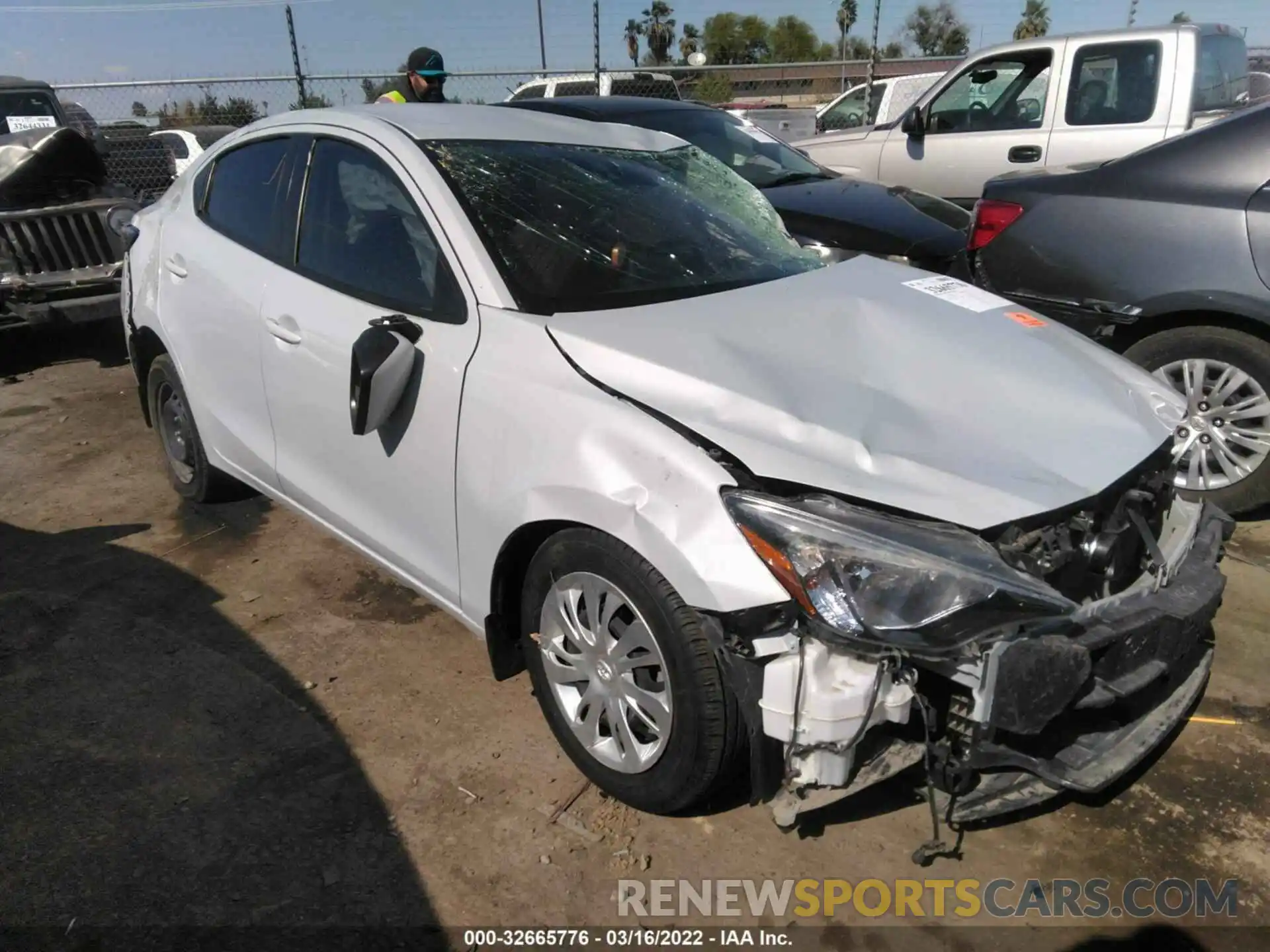 1 Photograph of a damaged car 3MYDLBYV7KY508870 TOYOTA YARIS SEDAN 2019