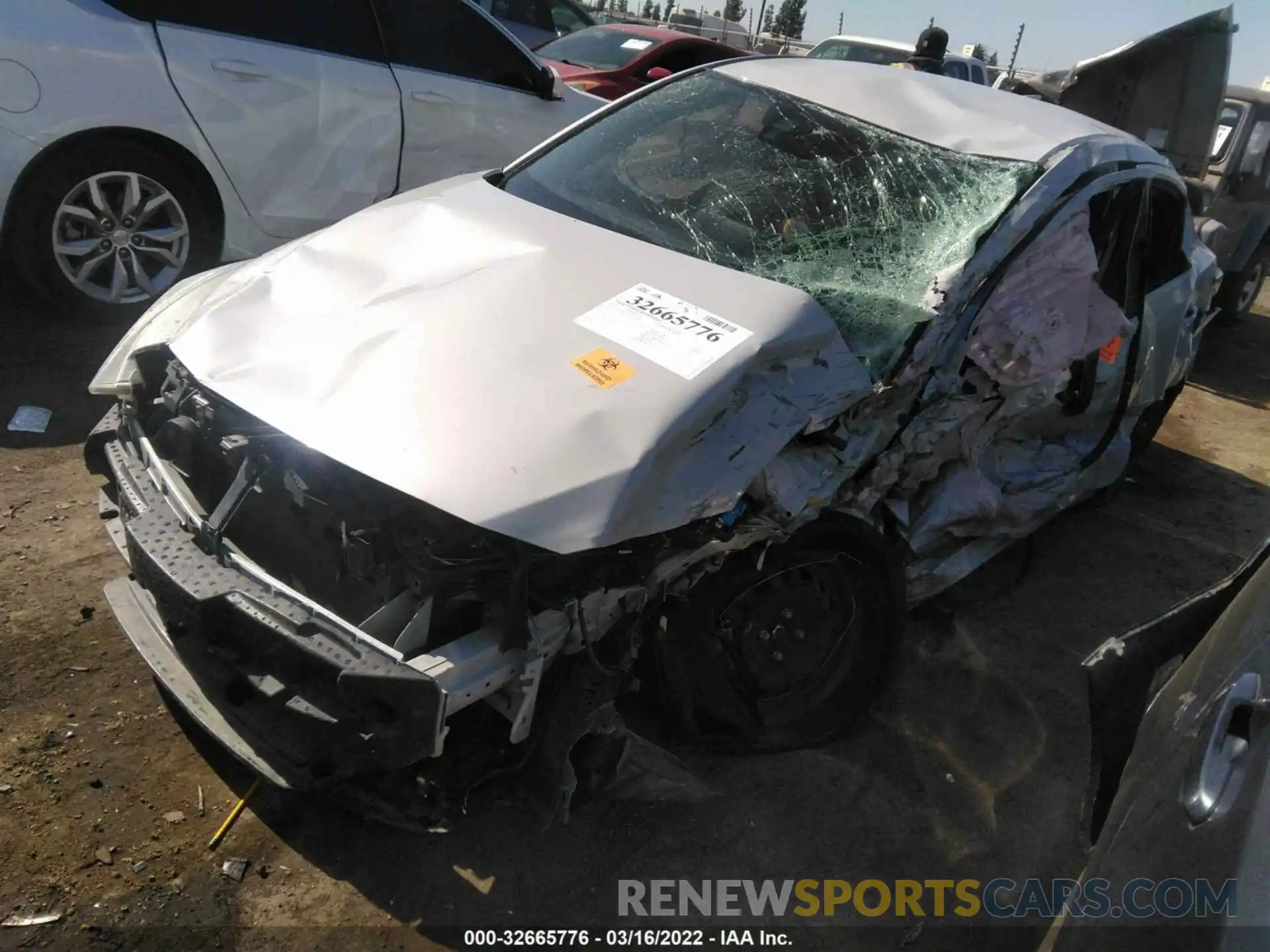 2 Photograph of a damaged car 3MYDLBYV7KY508870 TOYOTA YARIS SEDAN 2019