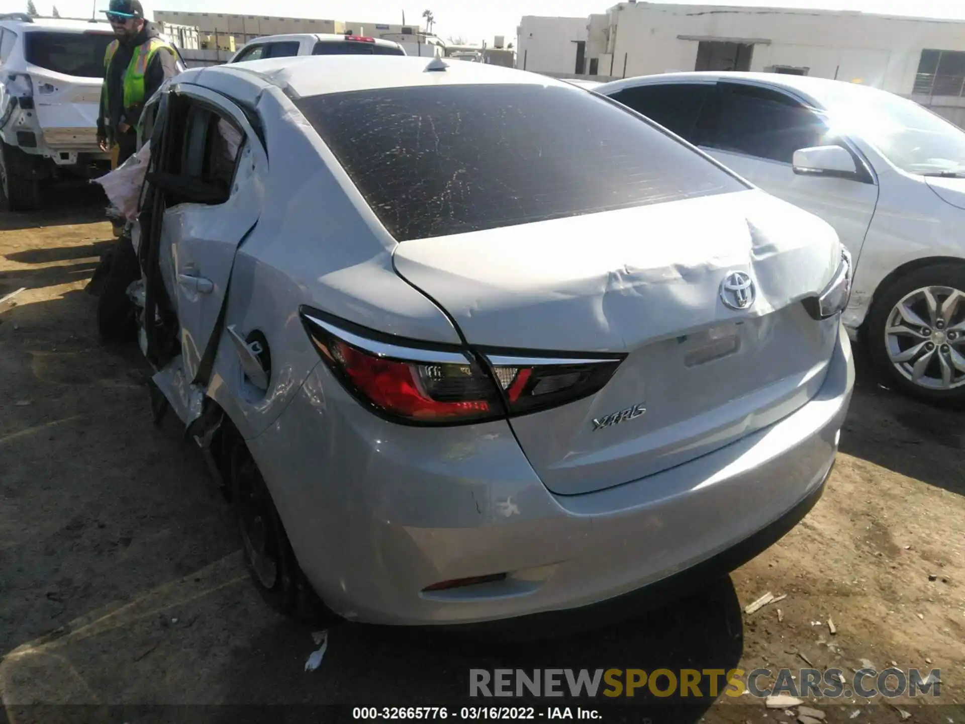 3 Photograph of a damaged car 3MYDLBYV7KY508870 TOYOTA YARIS SEDAN 2019