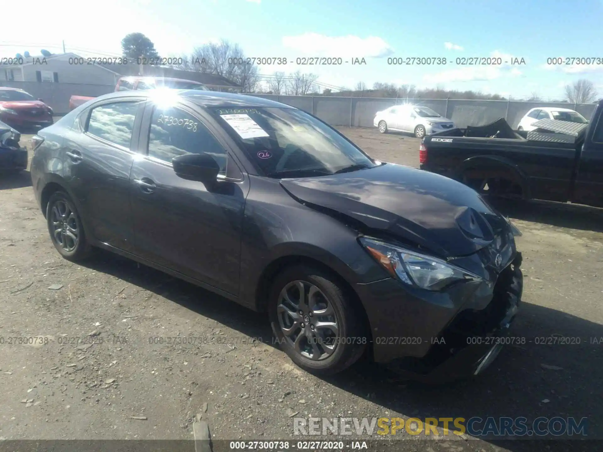 1 Photograph of a damaged car 3MYDLBYV7KY510179 TOYOTA YARIS SEDAN 2019