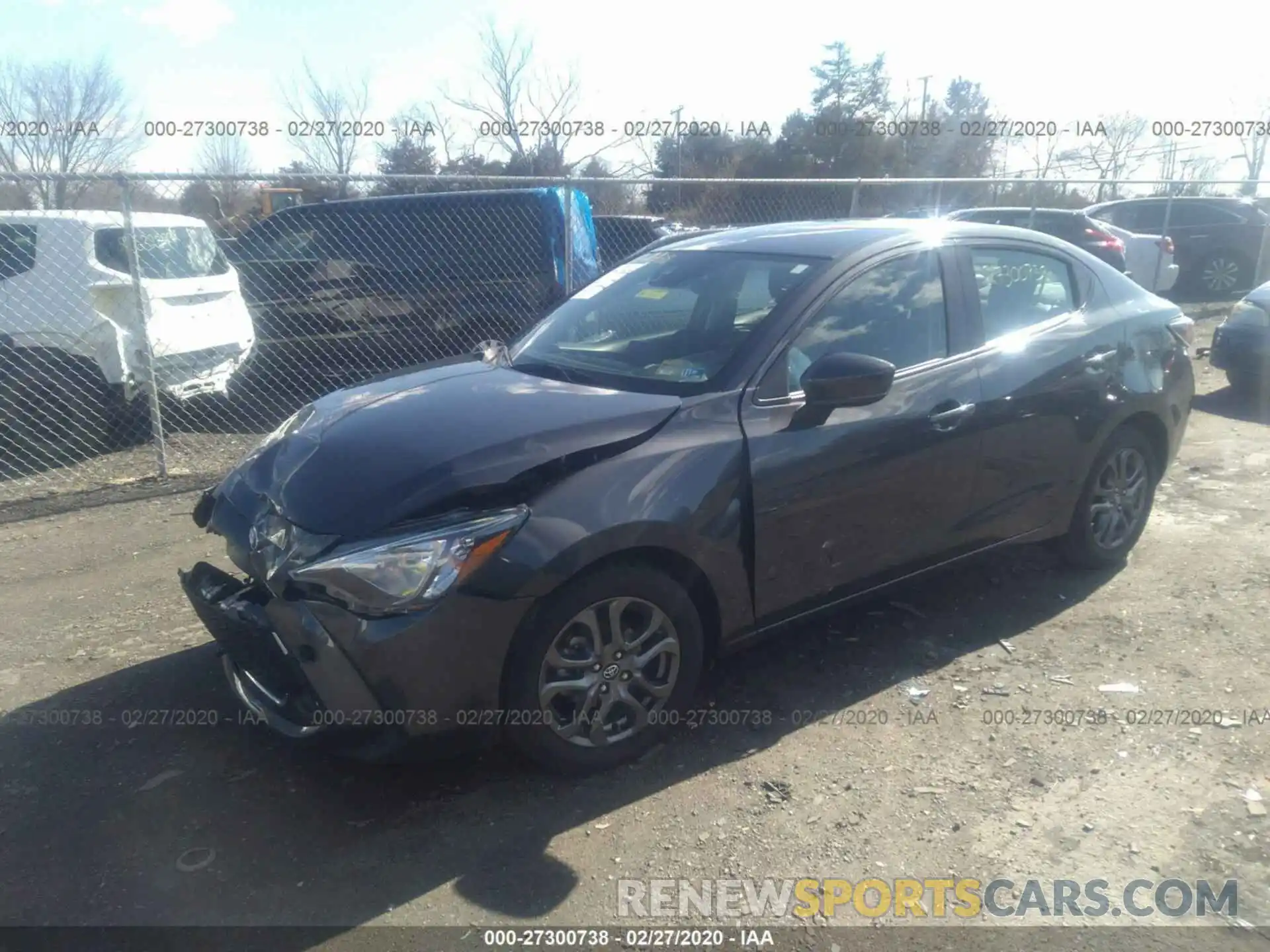 2 Photograph of a damaged car 3MYDLBYV7KY510179 TOYOTA YARIS SEDAN 2019