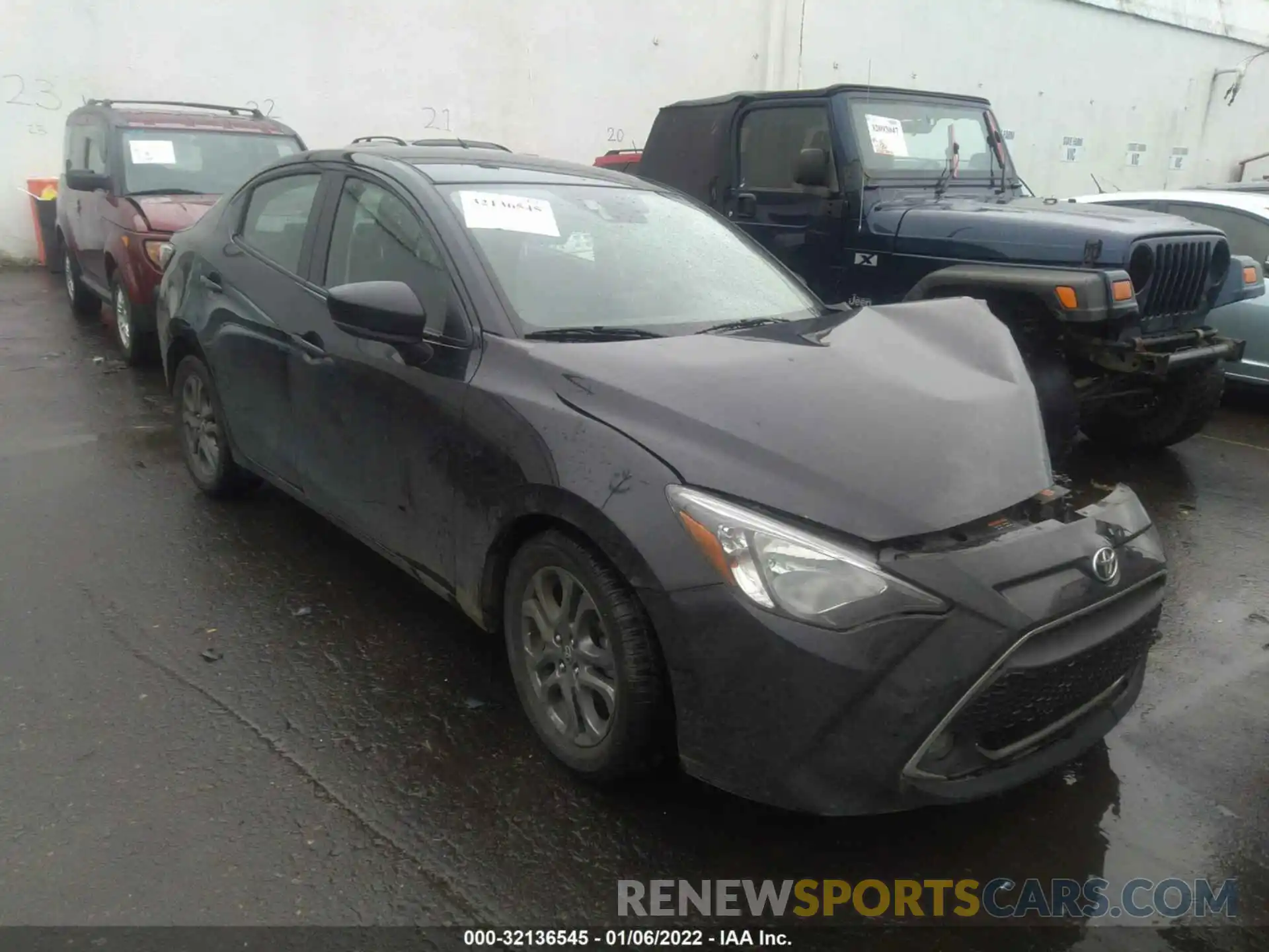 1 Photograph of a damaged car 3MYDLBYV7KY511333 TOYOTA YARIS SEDAN 2019