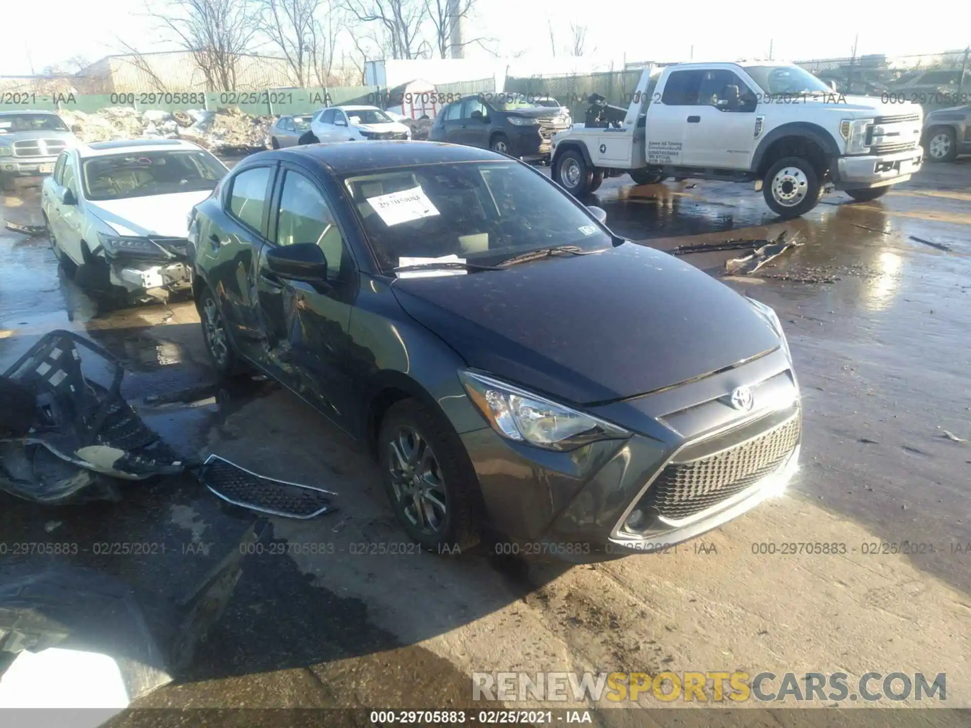 1 Photograph of a damaged car 3MYDLBYV7KY511770 TOYOTA YARIS SEDAN 2019