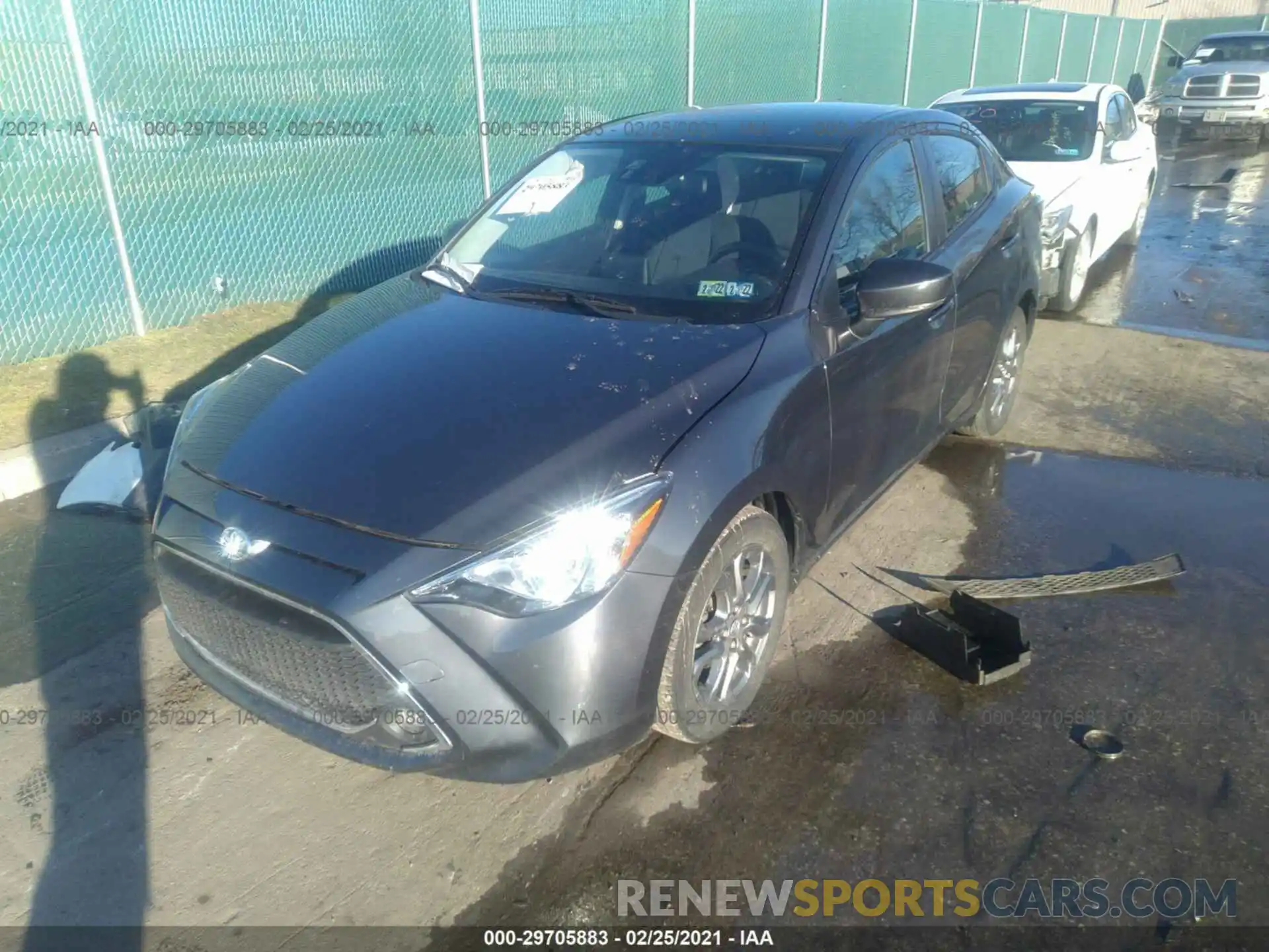 2 Photograph of a damaged car 3MYDLBYV7KY511770 TOYOTA YARIS SEDAN 2019