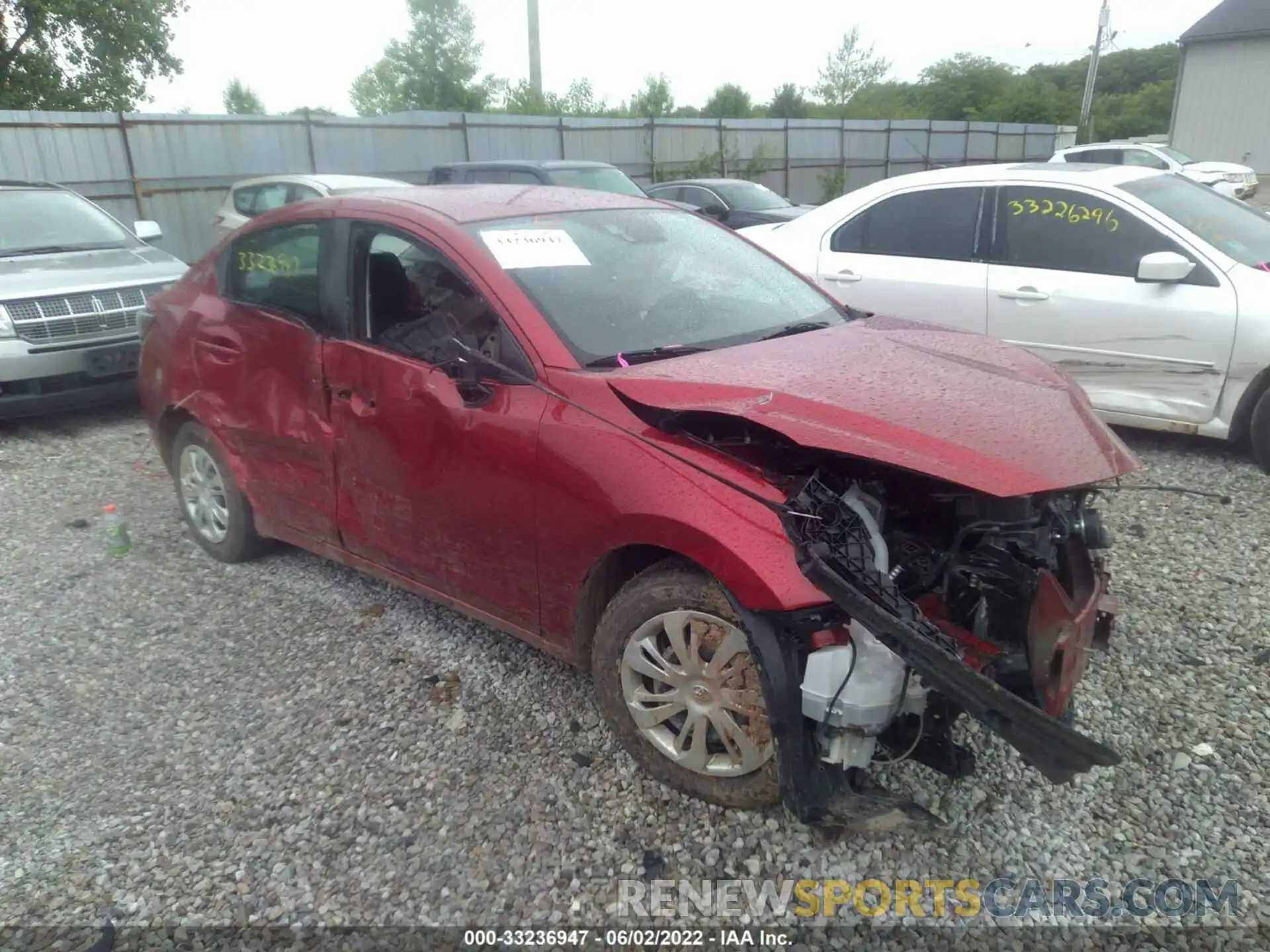 1 Photograph of a damaged car 3MYDLBYV7KY513695 TOYOTA YARIS SEDAN 2019