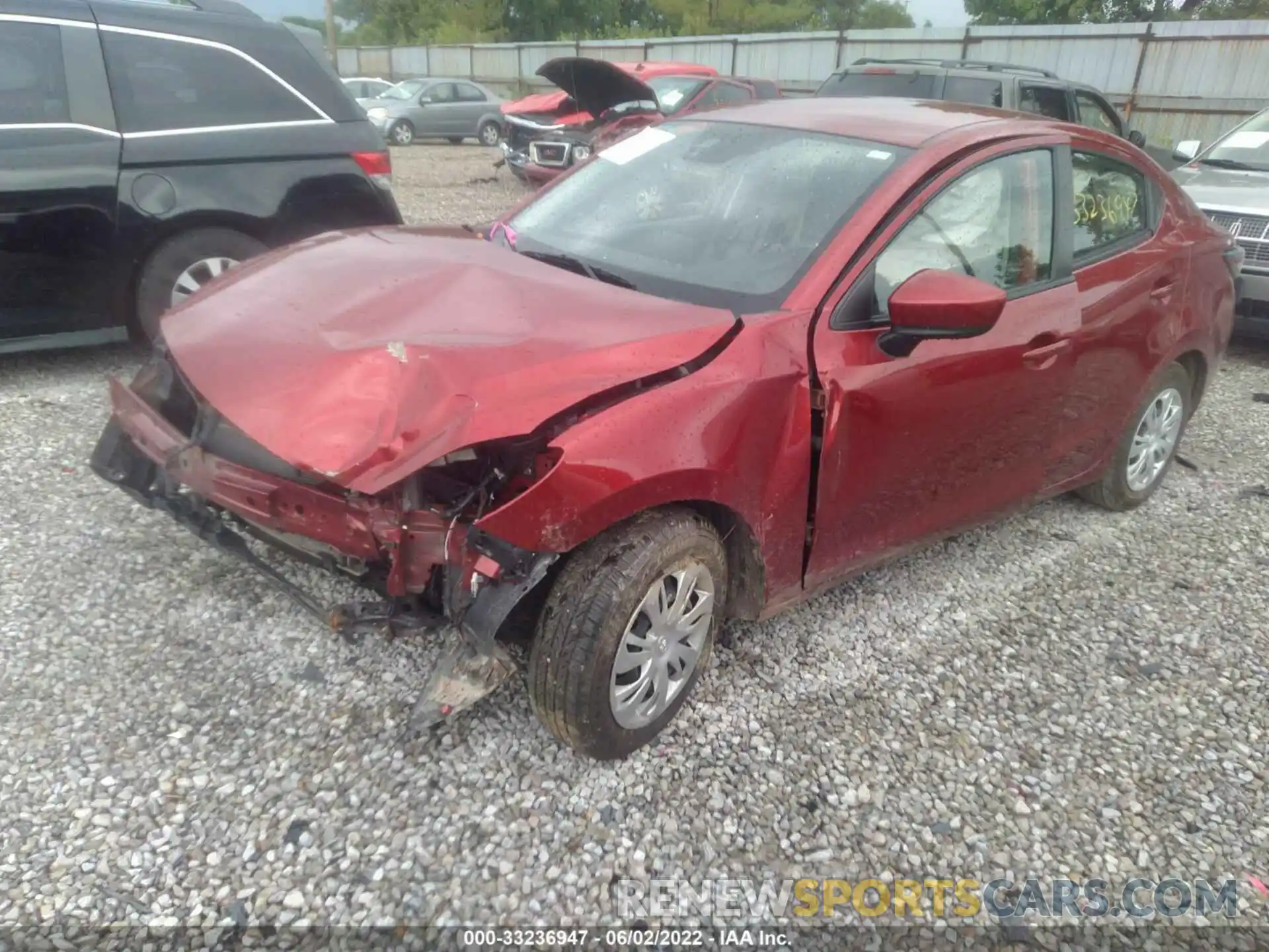 2 Photograph of a damaged car 3MYDLBYV7KY513695 TOYOTA YARIS SEDAN 2019