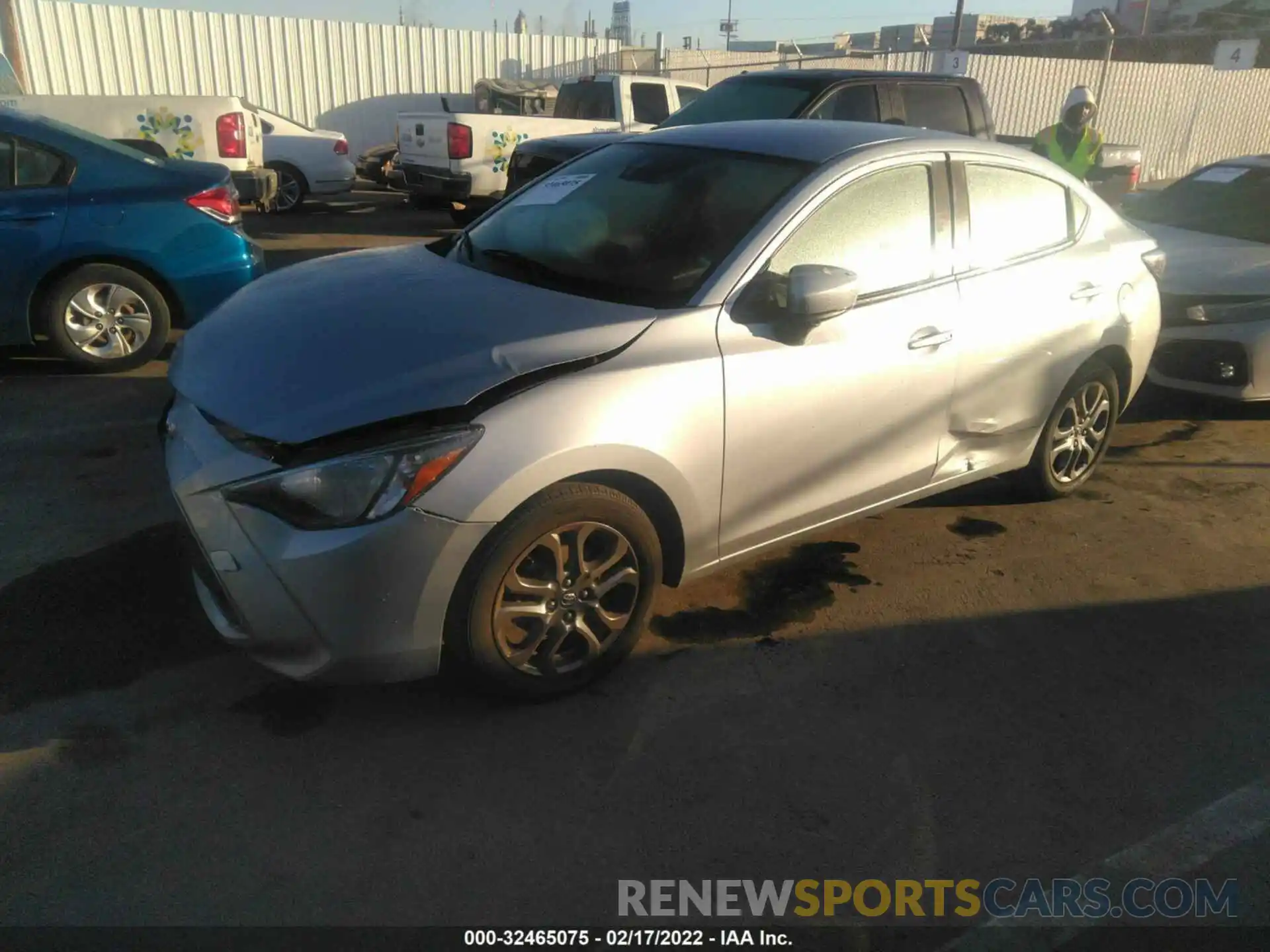 2 Photograph of a damaged car 3MYDLBYV7KY514491 TOYOTA YARIS SEDAN 2019