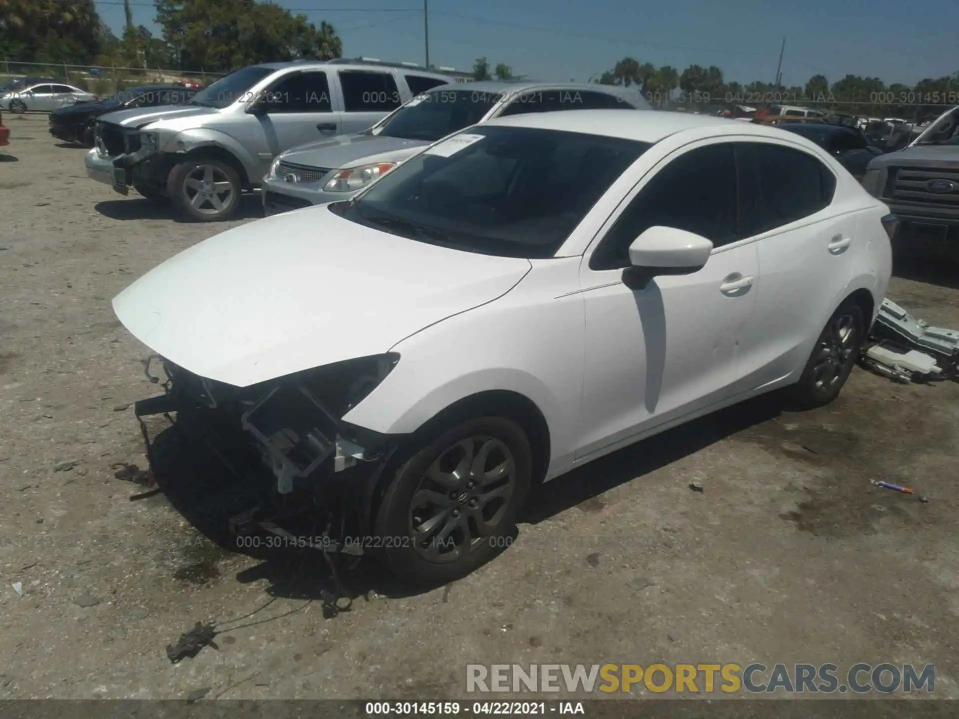 2 Photograph of a damaged car 3MYDLBYV7KY515690 TOYOTA YARIS SEDAN 2019