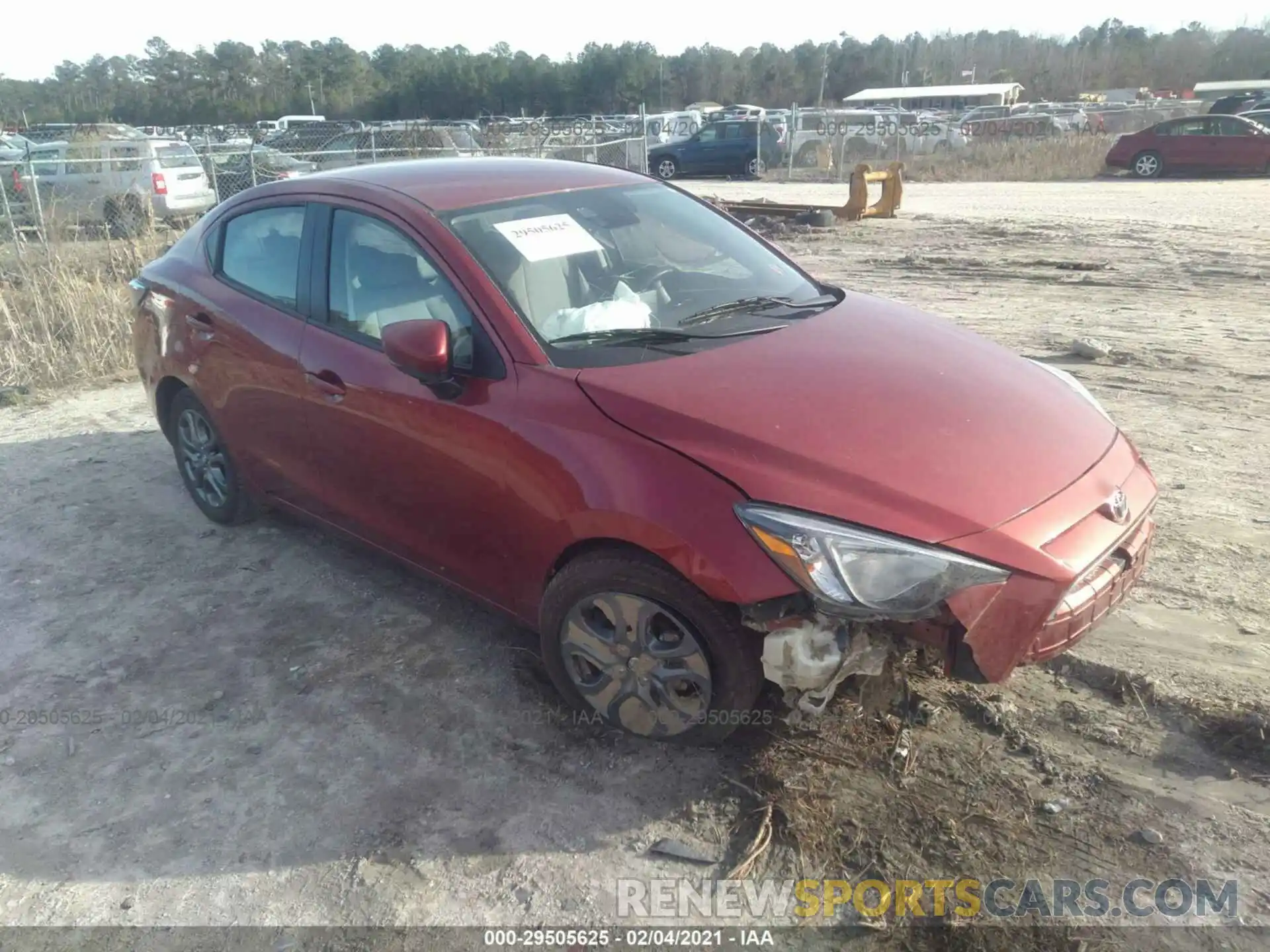 1 Photograph of a damaged car 3MYDLBYV7KY520310 TOYOTA YARIS SEDAN 2019