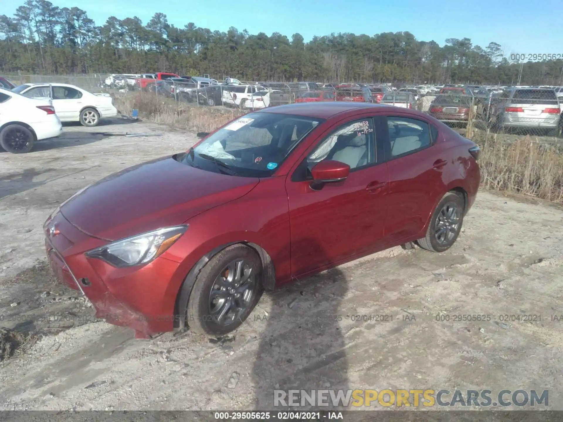 2 Photograph of a damaged car 3MYDLBYV7KY520310 TOYOTA YARIS SEDAN 2019