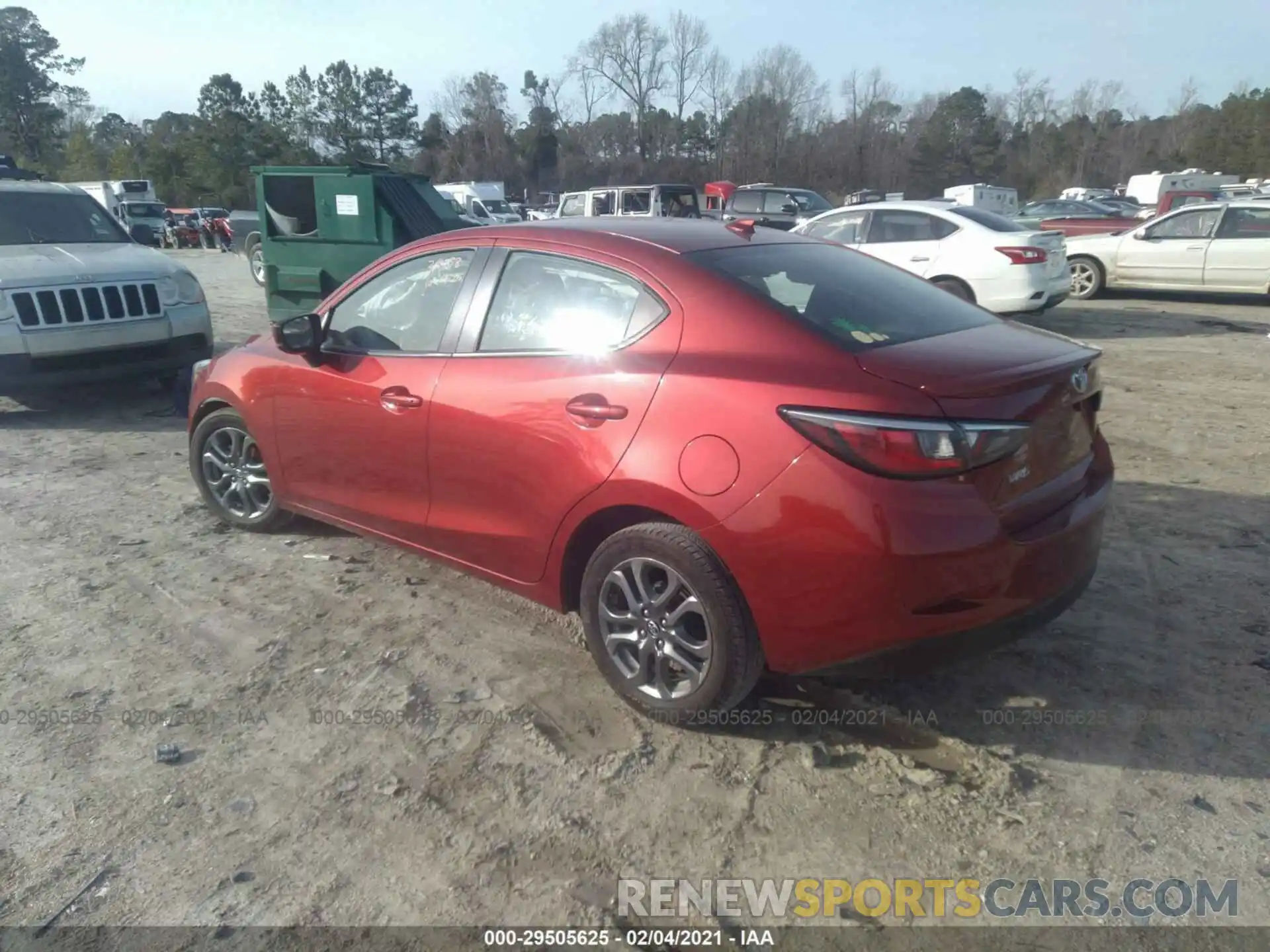 3 Photograph of a damaged car 3MYDLBYV7KY520310 TOYOTA YARIS SEDAN 2019