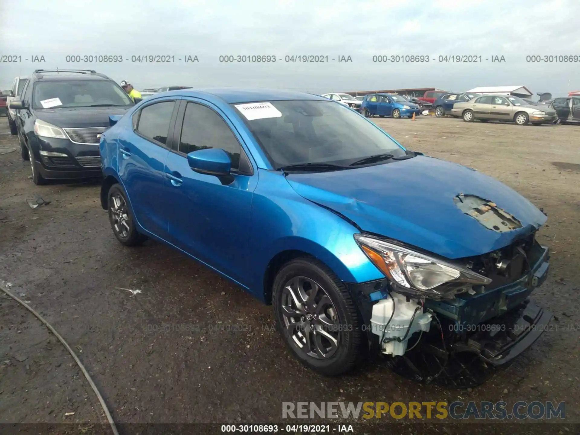 1 Photograph of a damaged car 3MYDLBYV7KY520632 TOYOTA YARIS SEDAN 2019