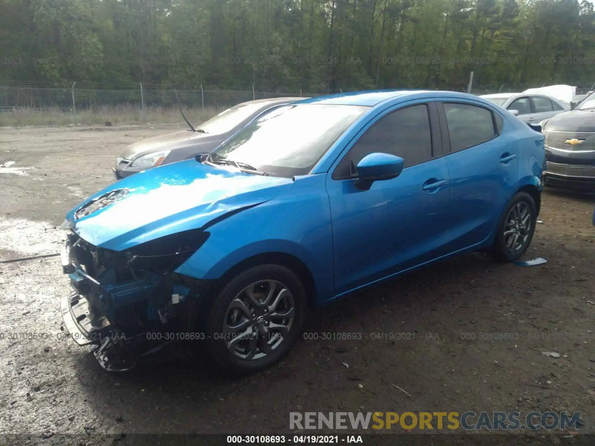 2 Photograph of a damaged car 3MYDLBYV7KY520632 TOYOTA YARIS SEDAN 2019