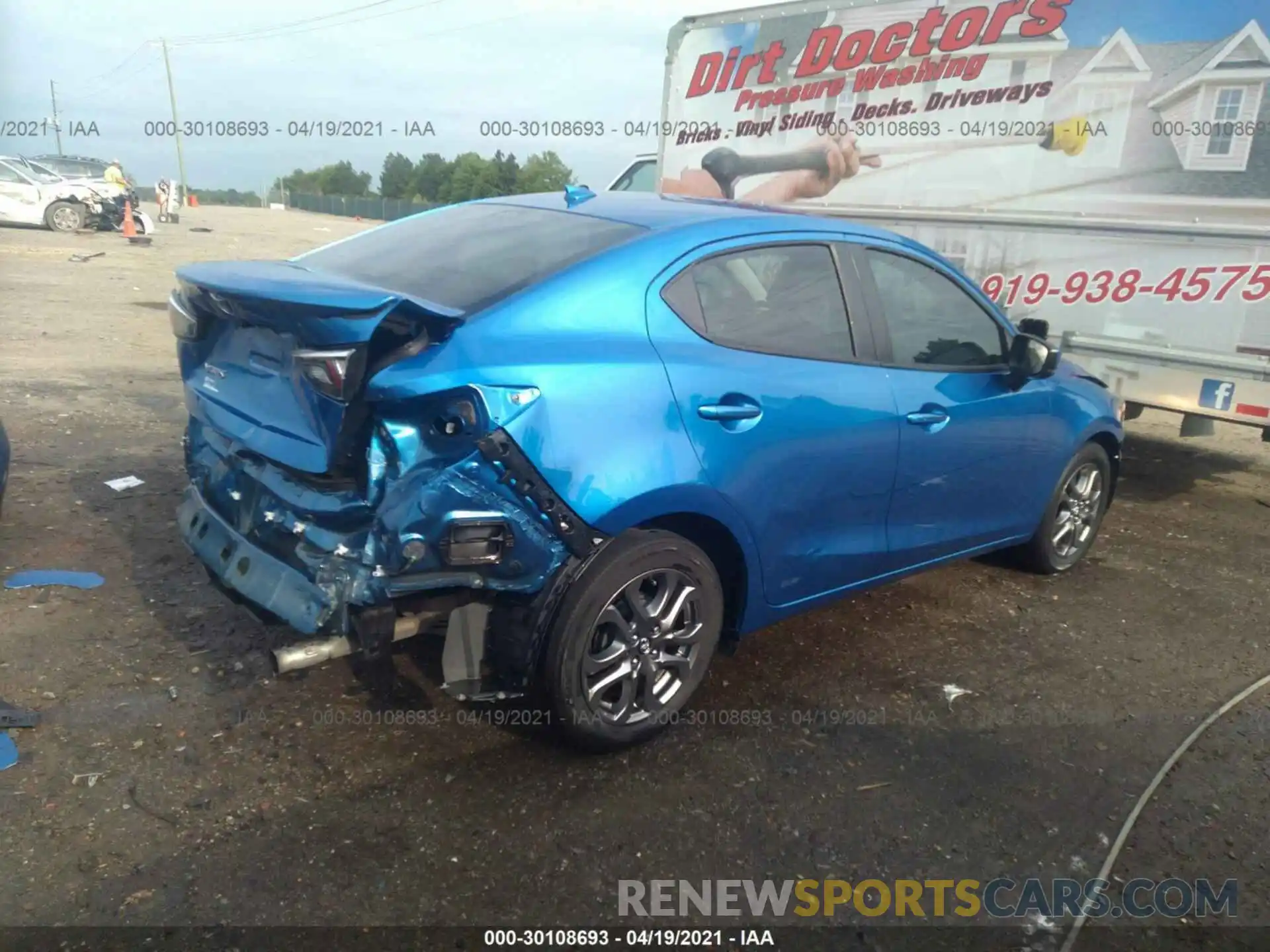 4 Photograph of a damaged car 3MYDLBYV7KY520632 TOYOTA YARIS SEDAN 2019