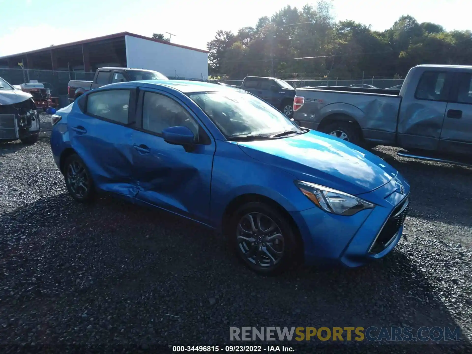 1 Photograph of a damaged car 3MYDLBYV7KY520646 TOYOTA YARIS SEDAN 2019