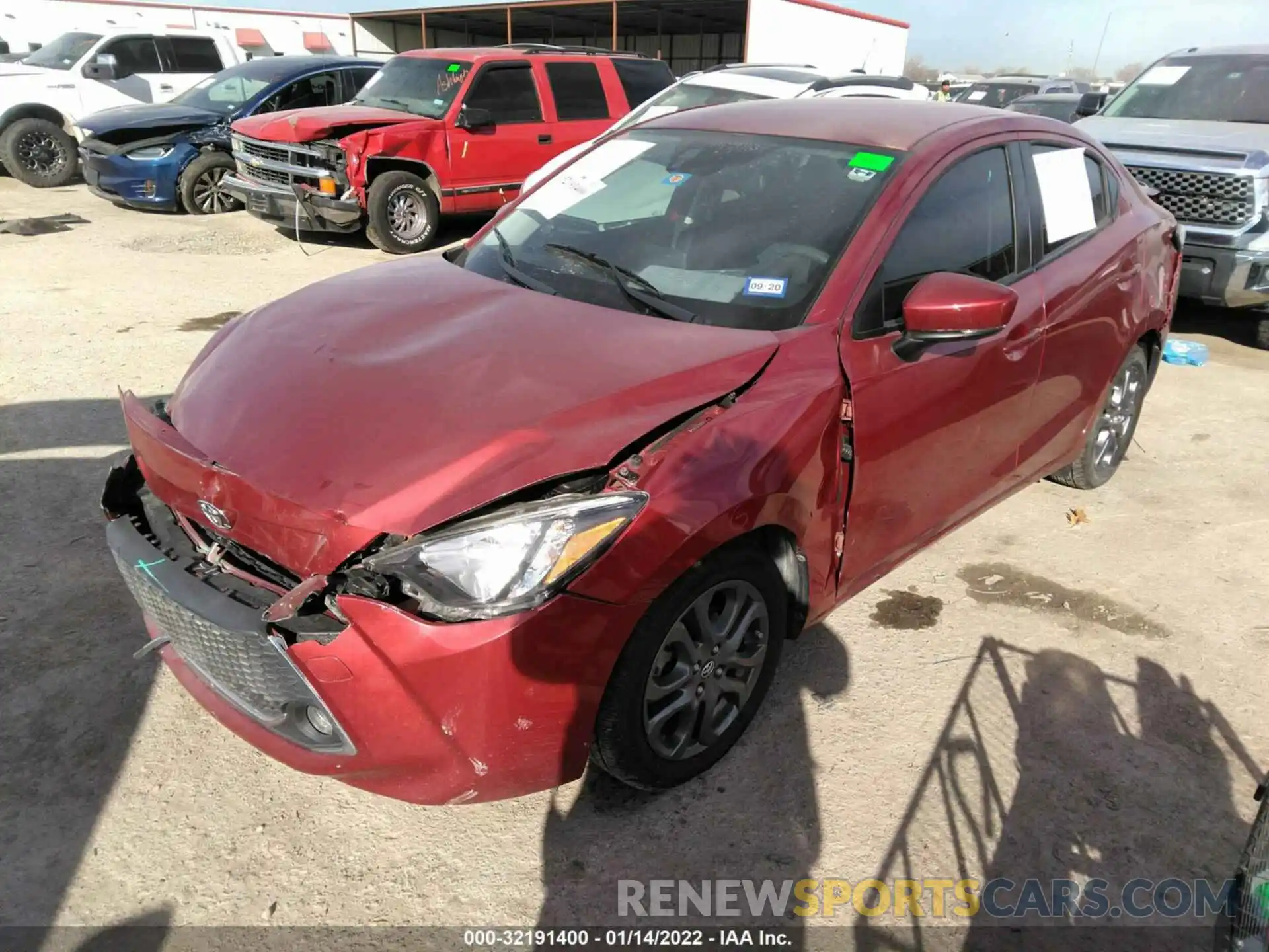 2 Photograph of a damaged car 3MYDLBYV7KY520842 TOYOTA YARIS SEDAN 2019