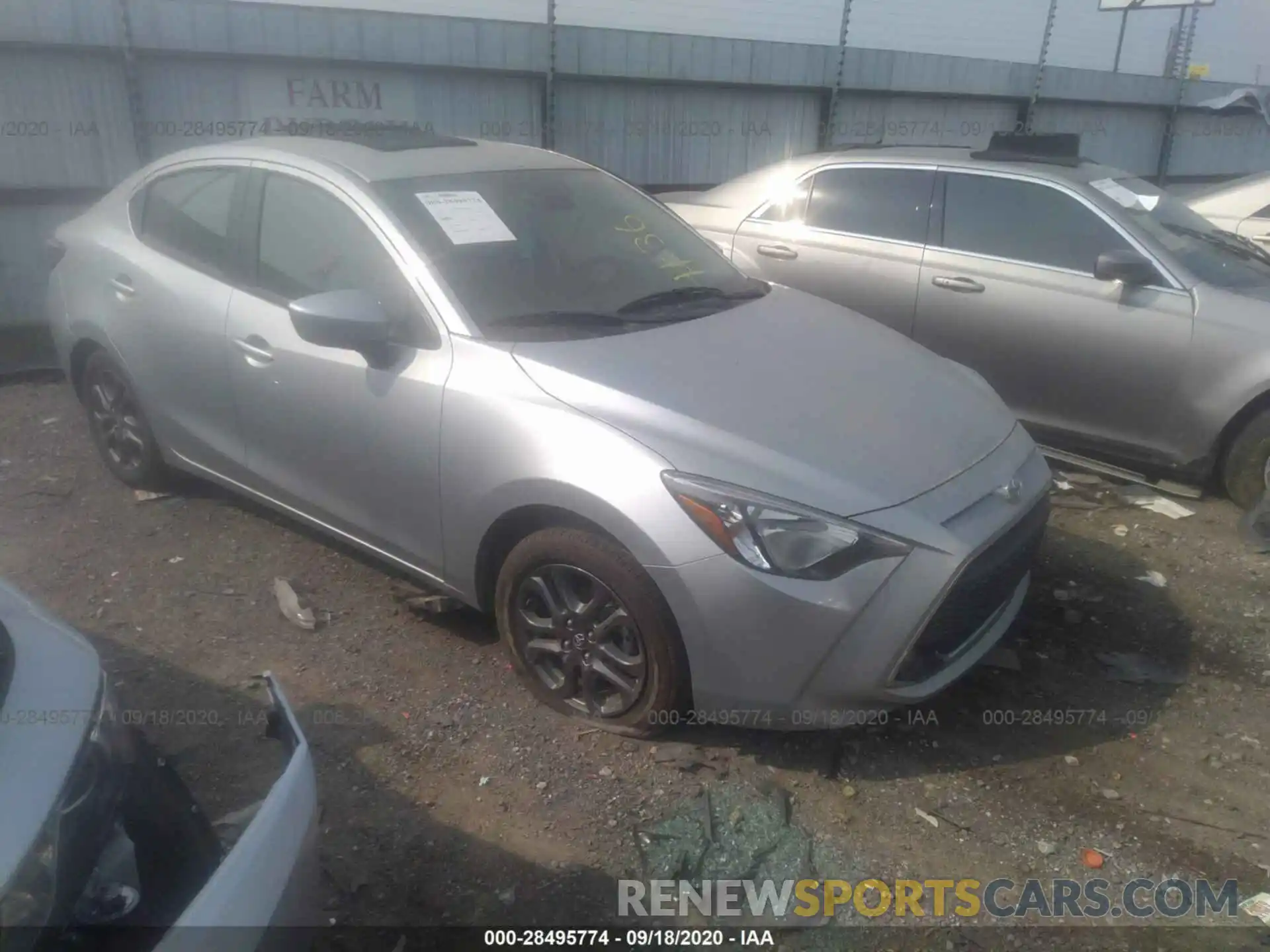 1 Photograph of a damaged car 3MYDLBYV7KY521179 TOYOTA YARIS SEDAN 2019