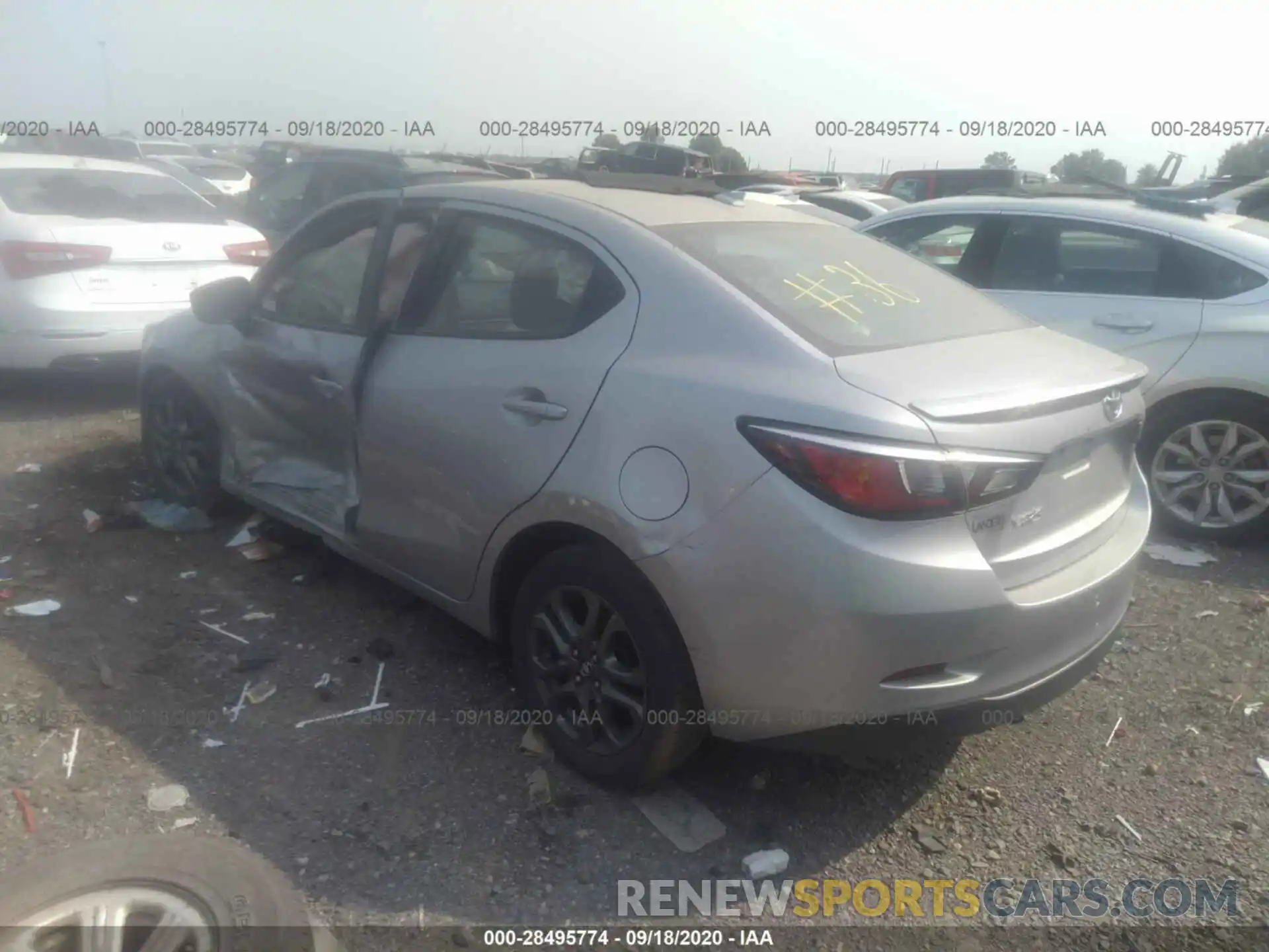 3 Photograph of a damaged car 3MYDLBYV7KY521179 TOYOTA YARIS SEDAN 2019