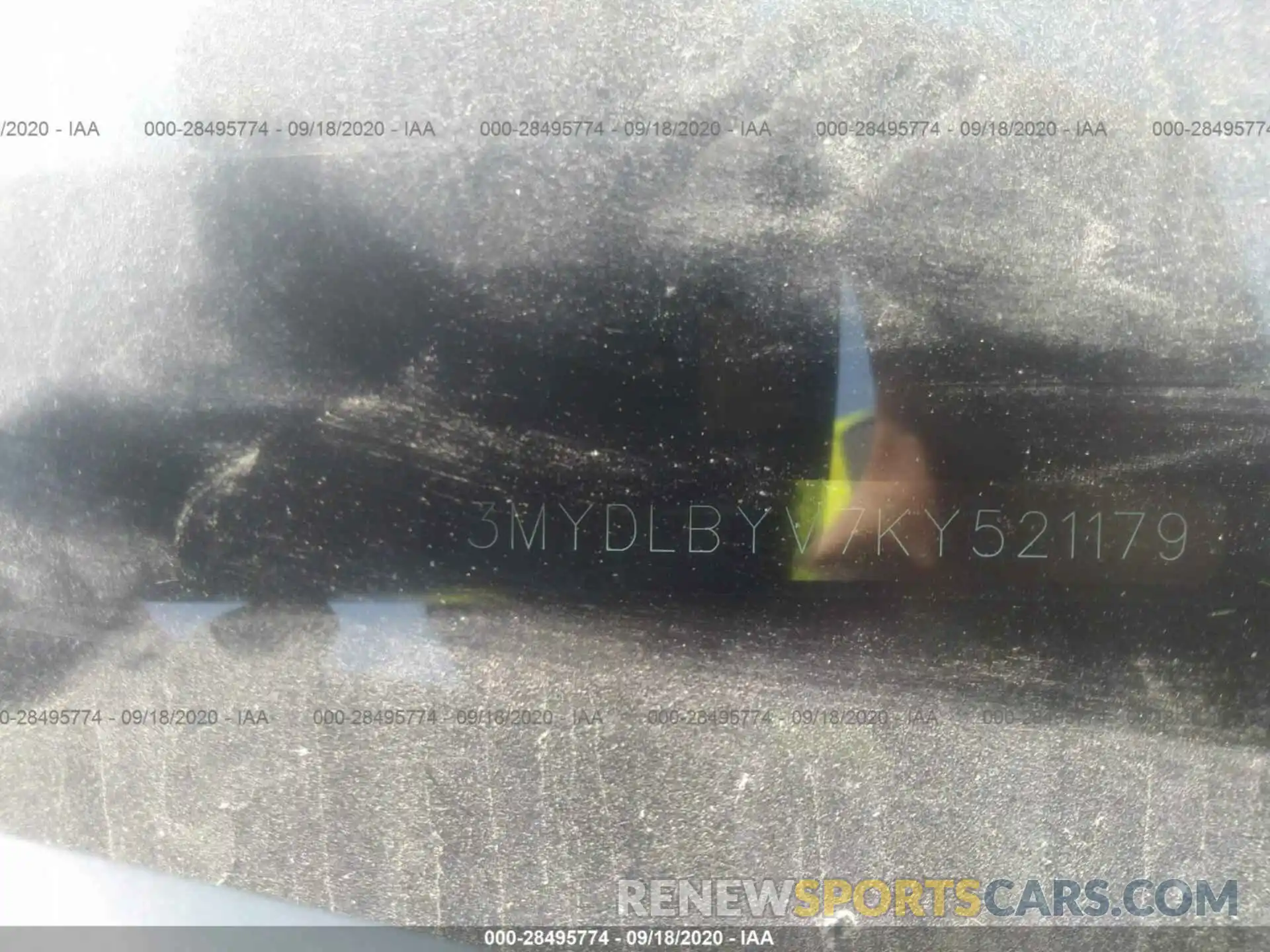 9 Photograph of a damaged car 3MYDLBYV7KY521179 TOYOTA YARIS SEDAN 2019